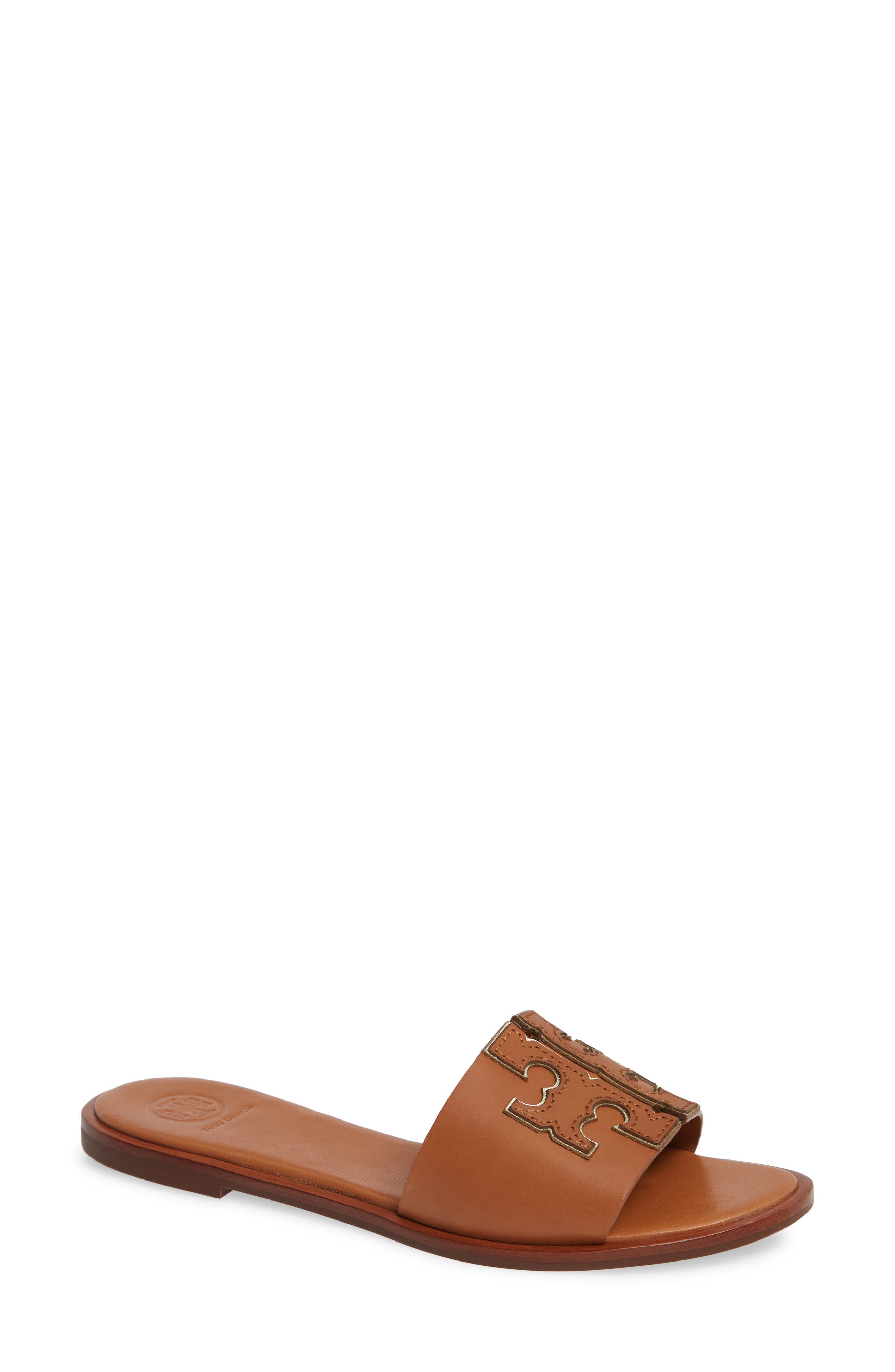 Tory Burch Ines Slide Sandal- Brown