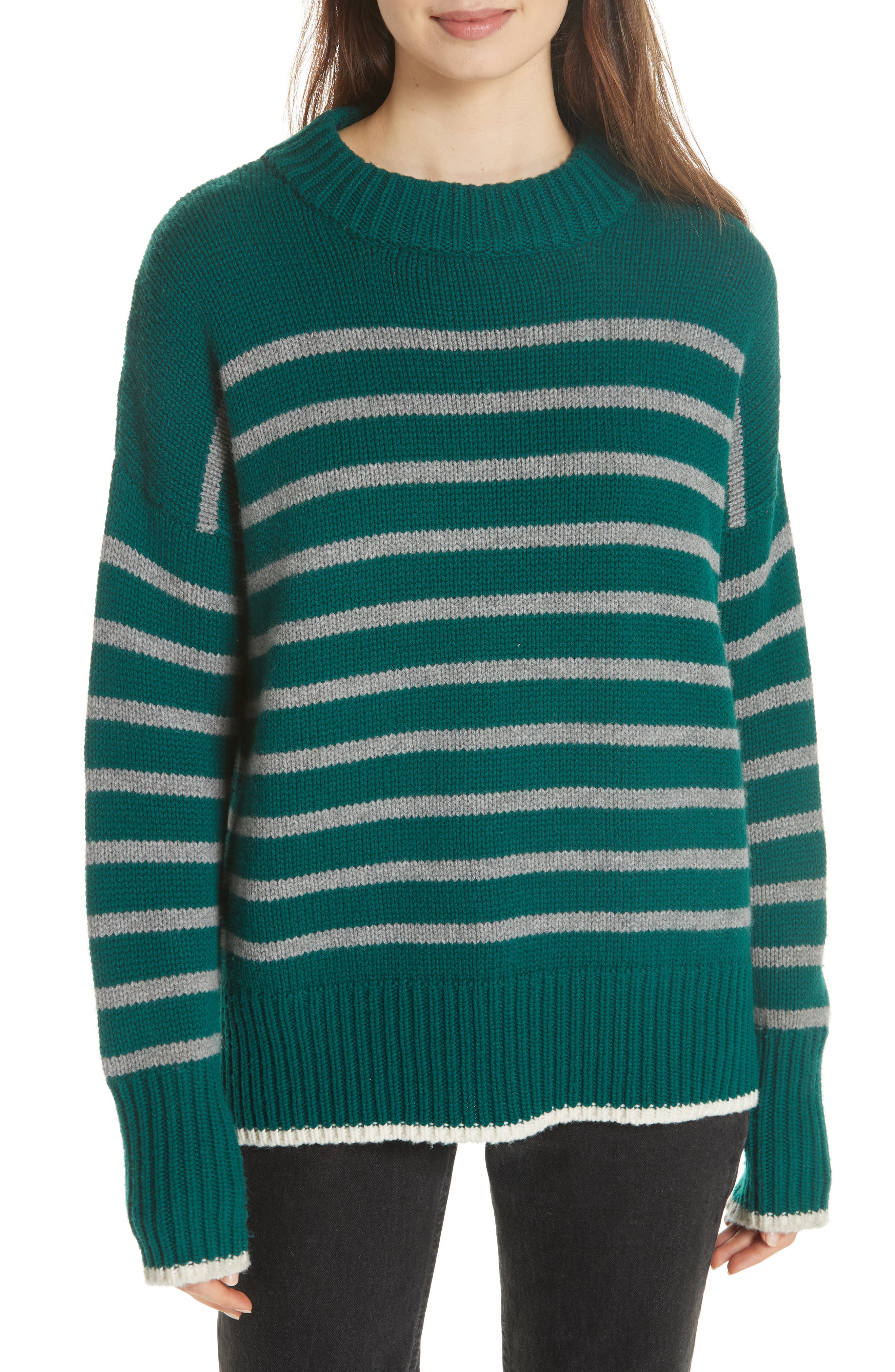 La Ligne Marin Wool & Cashmere Sweater, Green