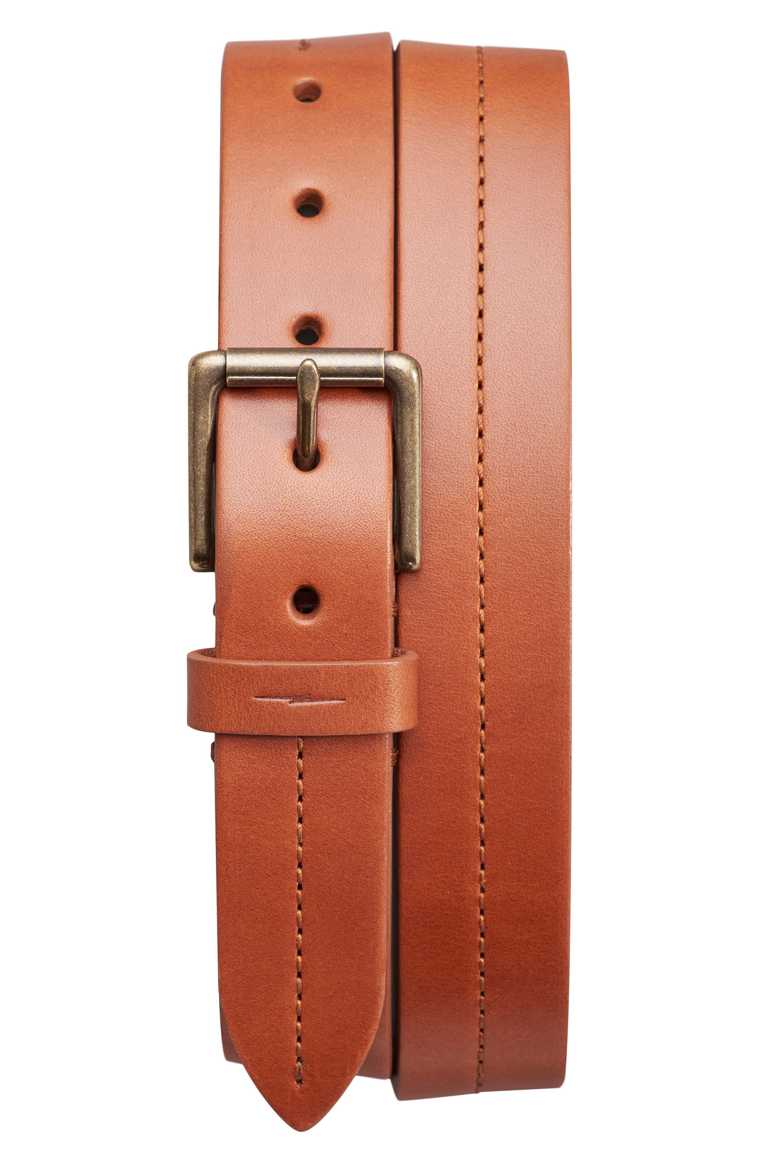 Shinola Leather Belt, Bourbon