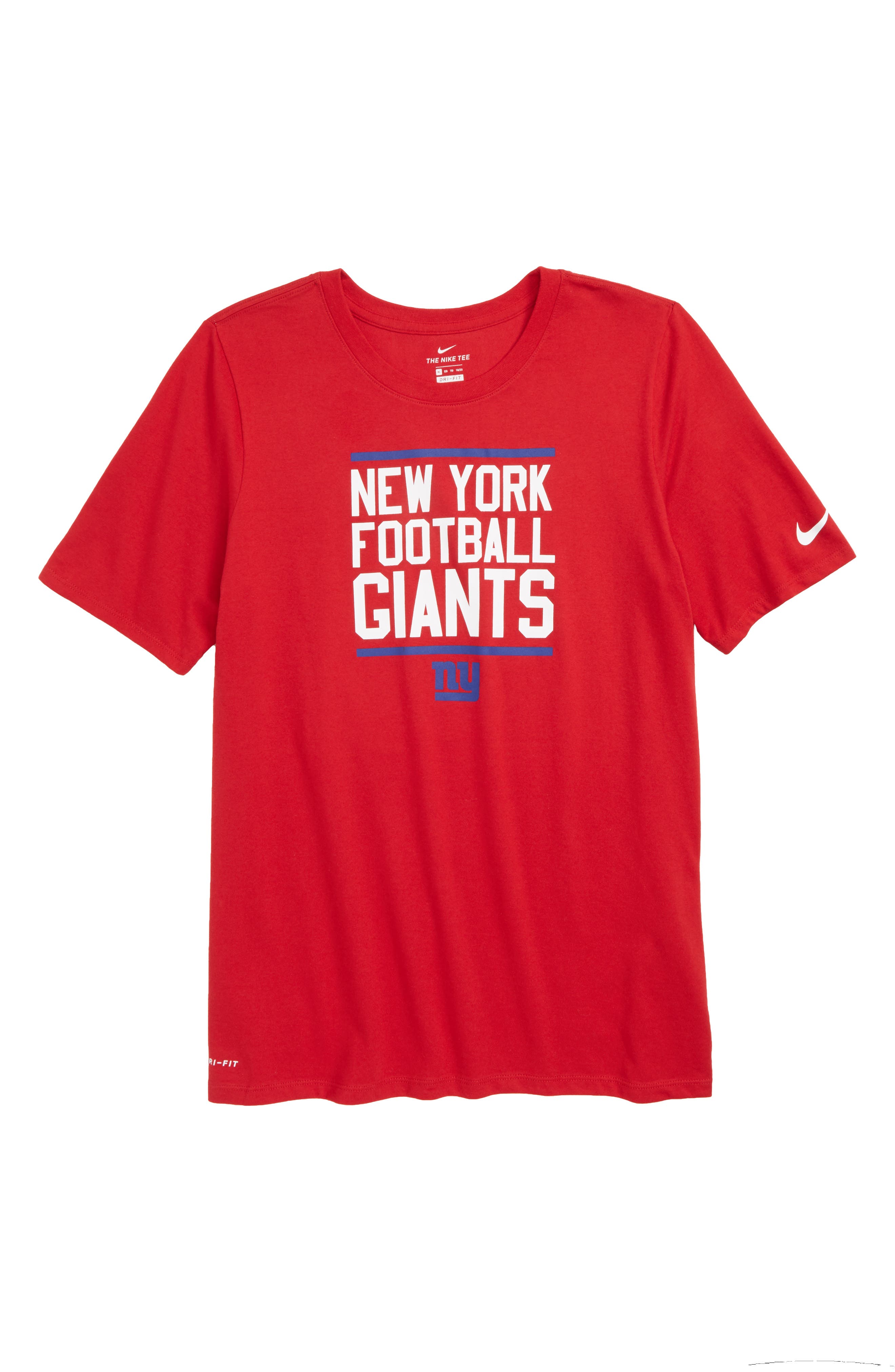UPC 192414113916 product image for Boy's Nike Dry Hyperlocal Nfl New York Giants T-Shirt, Size S (8) - Red | upcitemdb.com