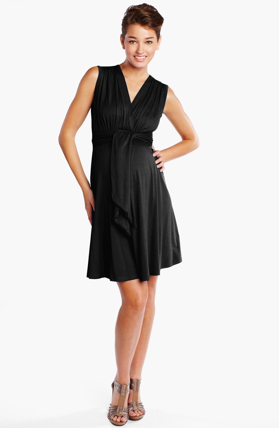 Maternal America Tie Front Maternity Dress
