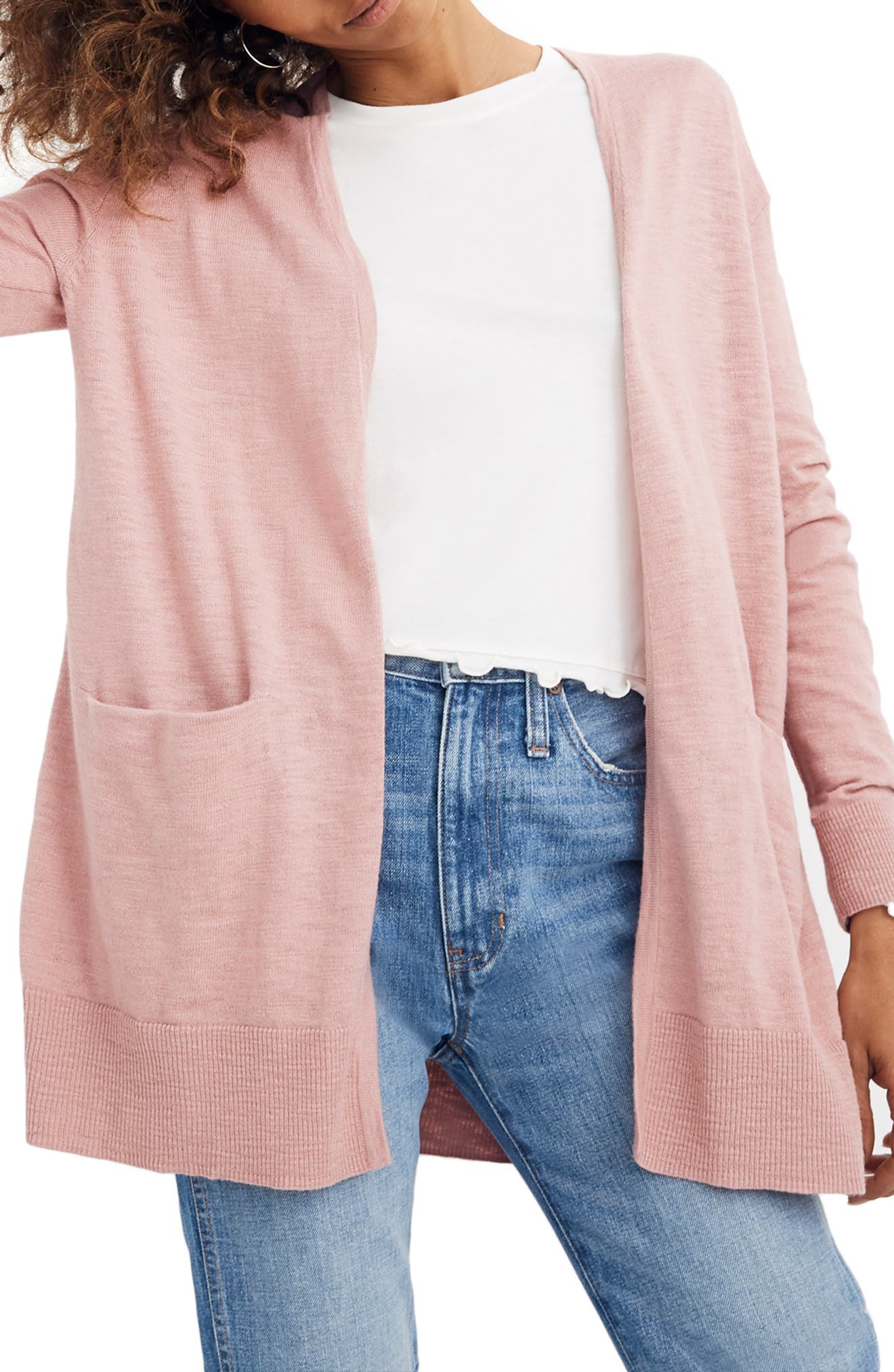 Madewell Summer Ryder Cardigan, Pink