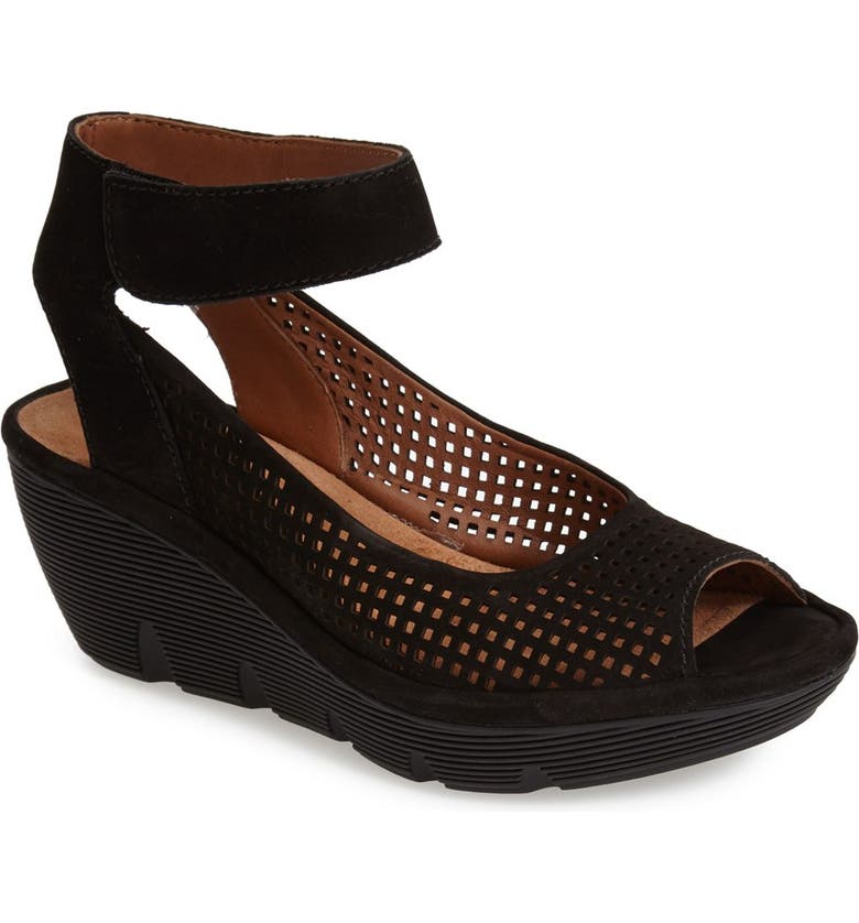 Clarks® 'Clarene Prima' Leather Wedge Sandal (Women) | Nordstrom