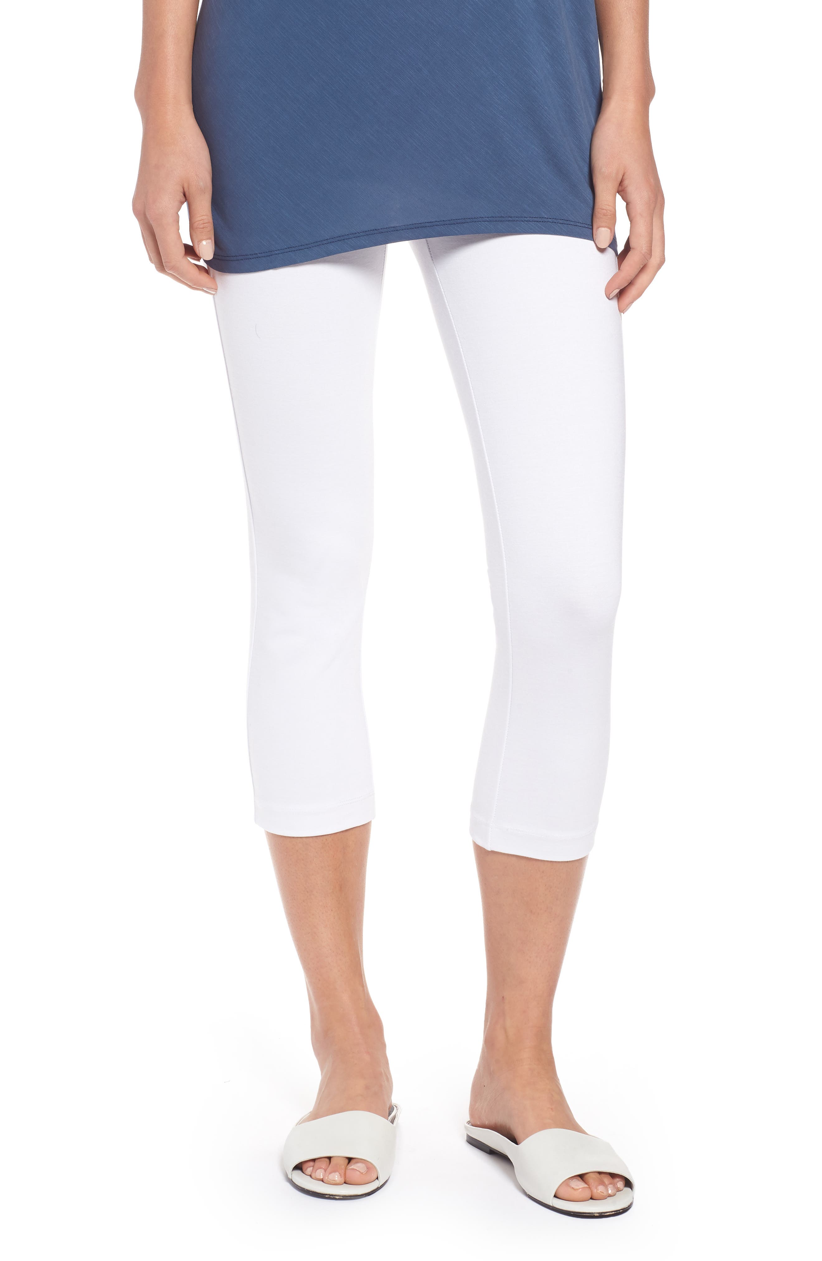 Nic+Zoe Perfect Crop Leggings, White