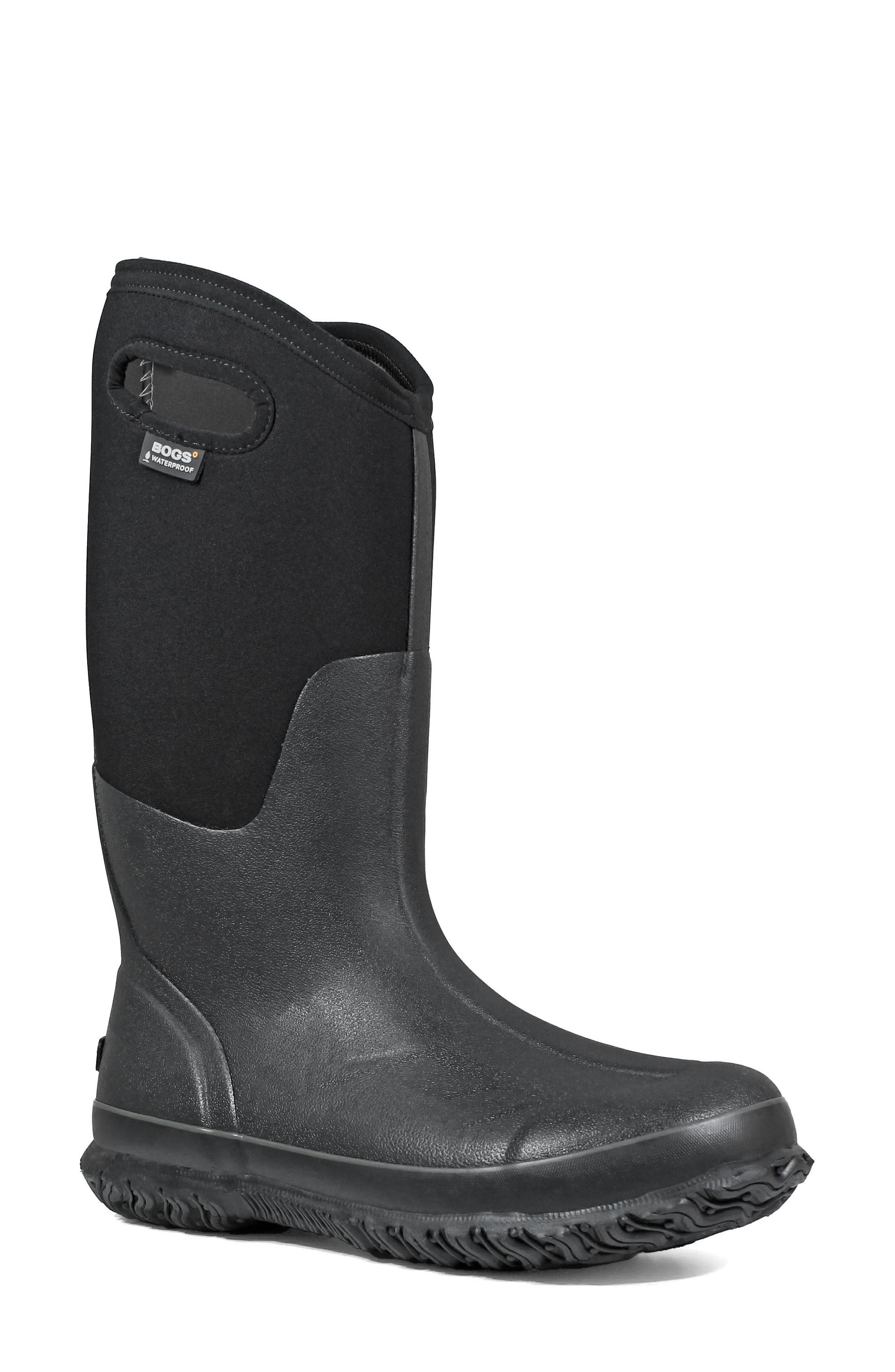 Bogs Classic Tall Waterproof Snow Boot, Wide Calf- Black