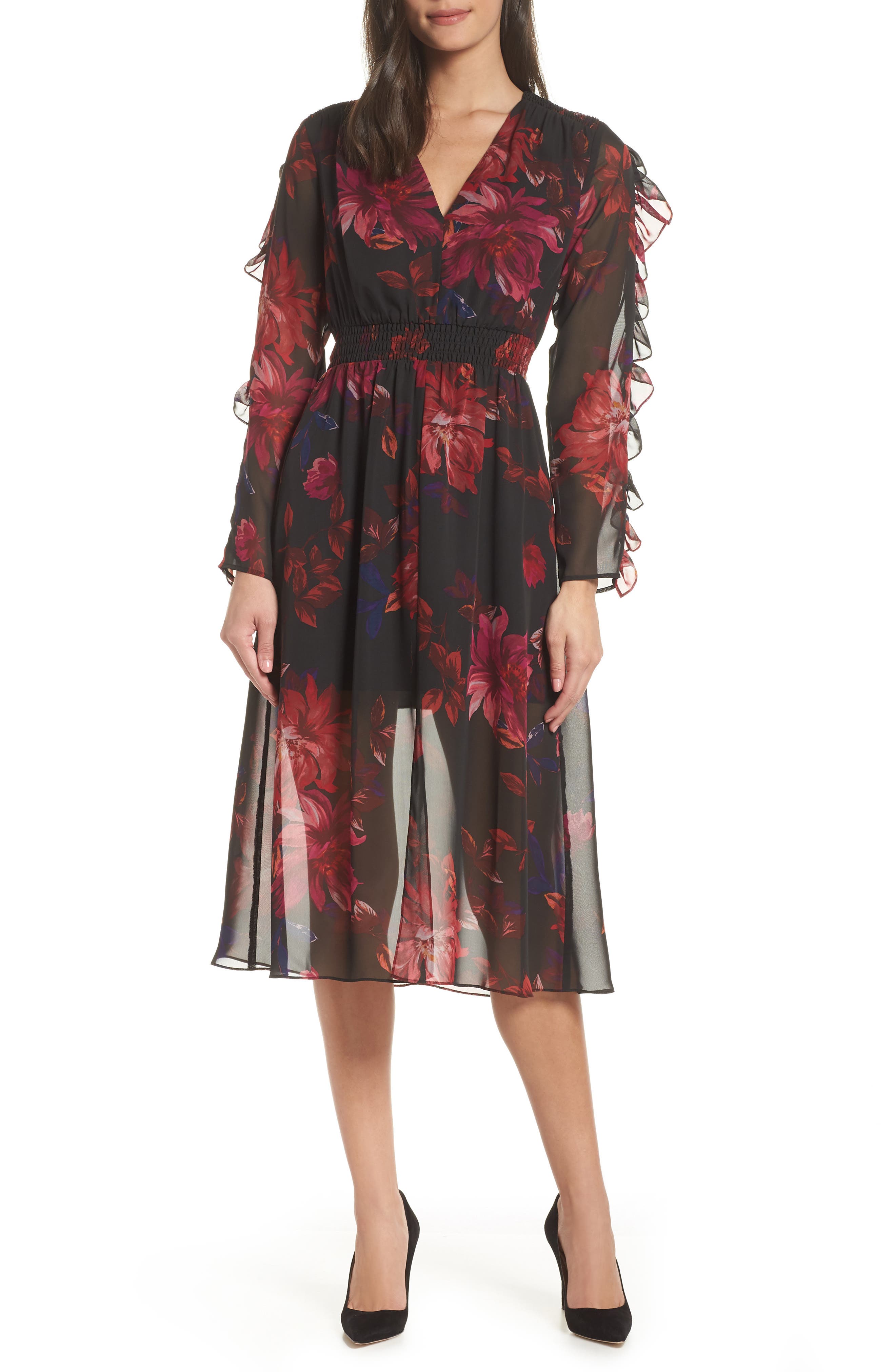 Ali & Jay Endless Love Midi Dress, Black