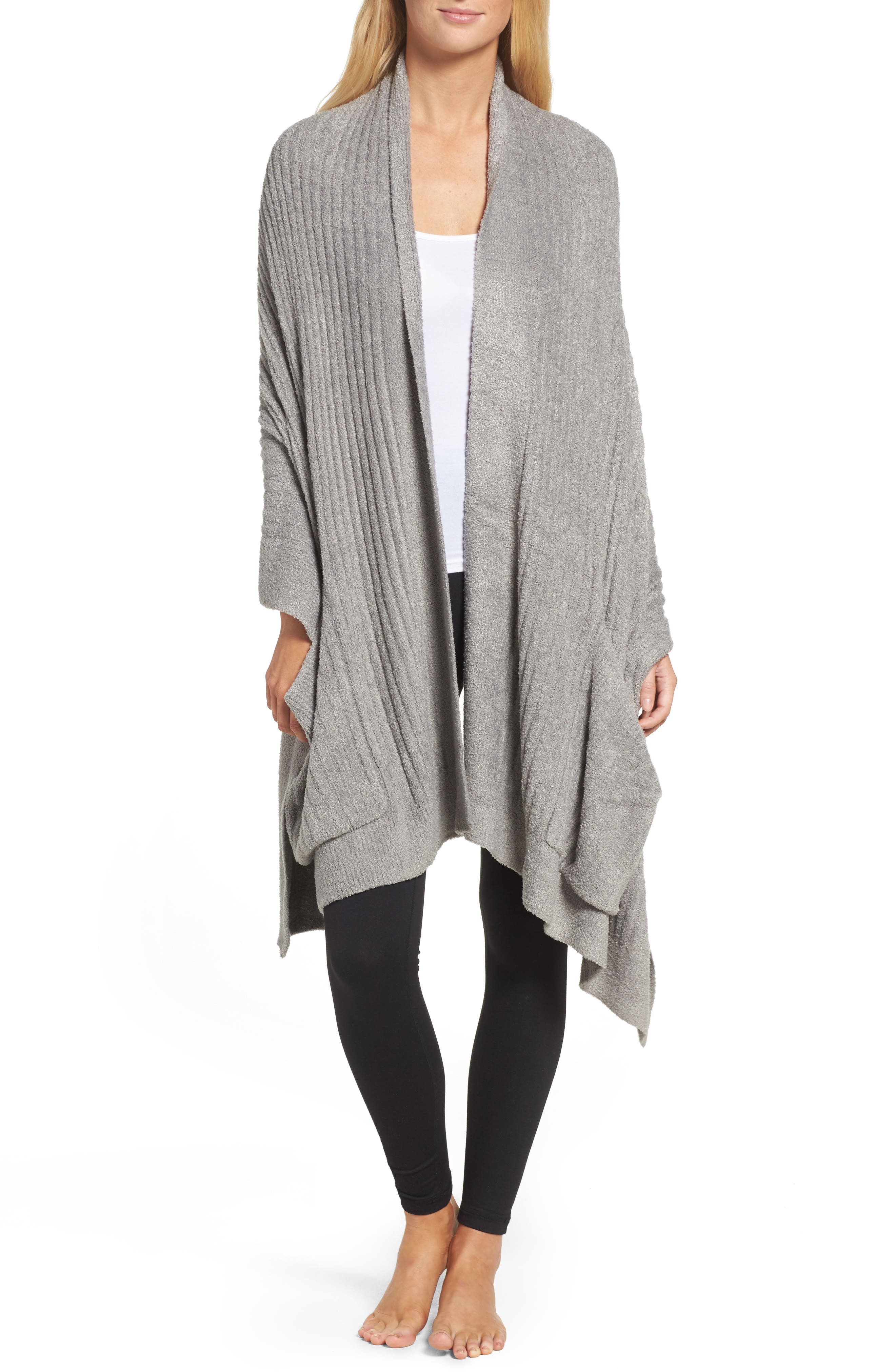 Barefoot Dreams Cozychic Lite Travel Shawl, Size One Size - Grey