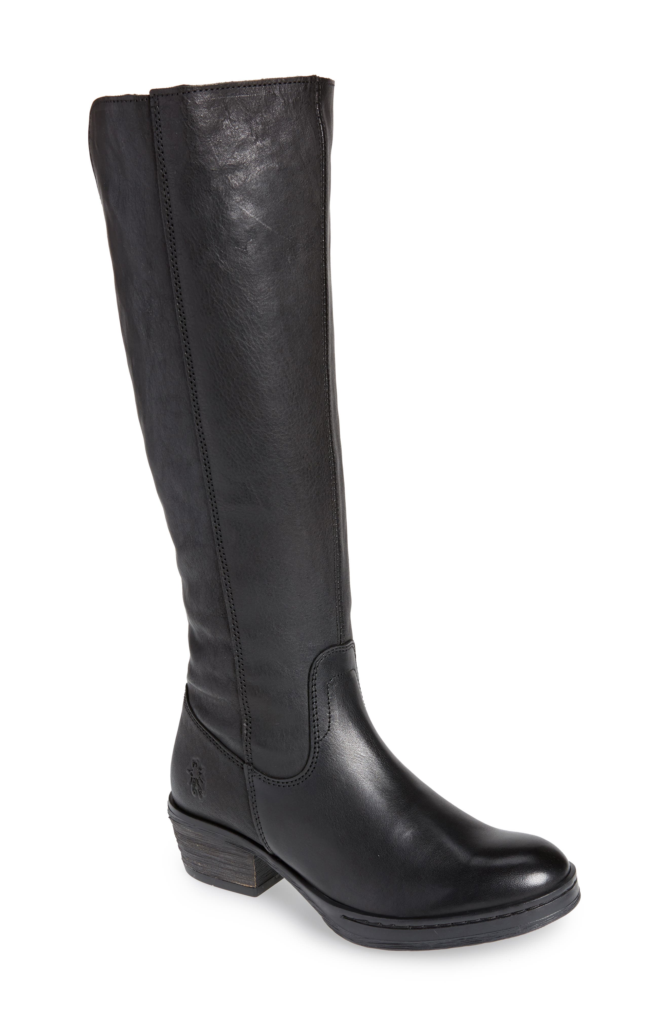 Fly London Chom Tall Boot, Black