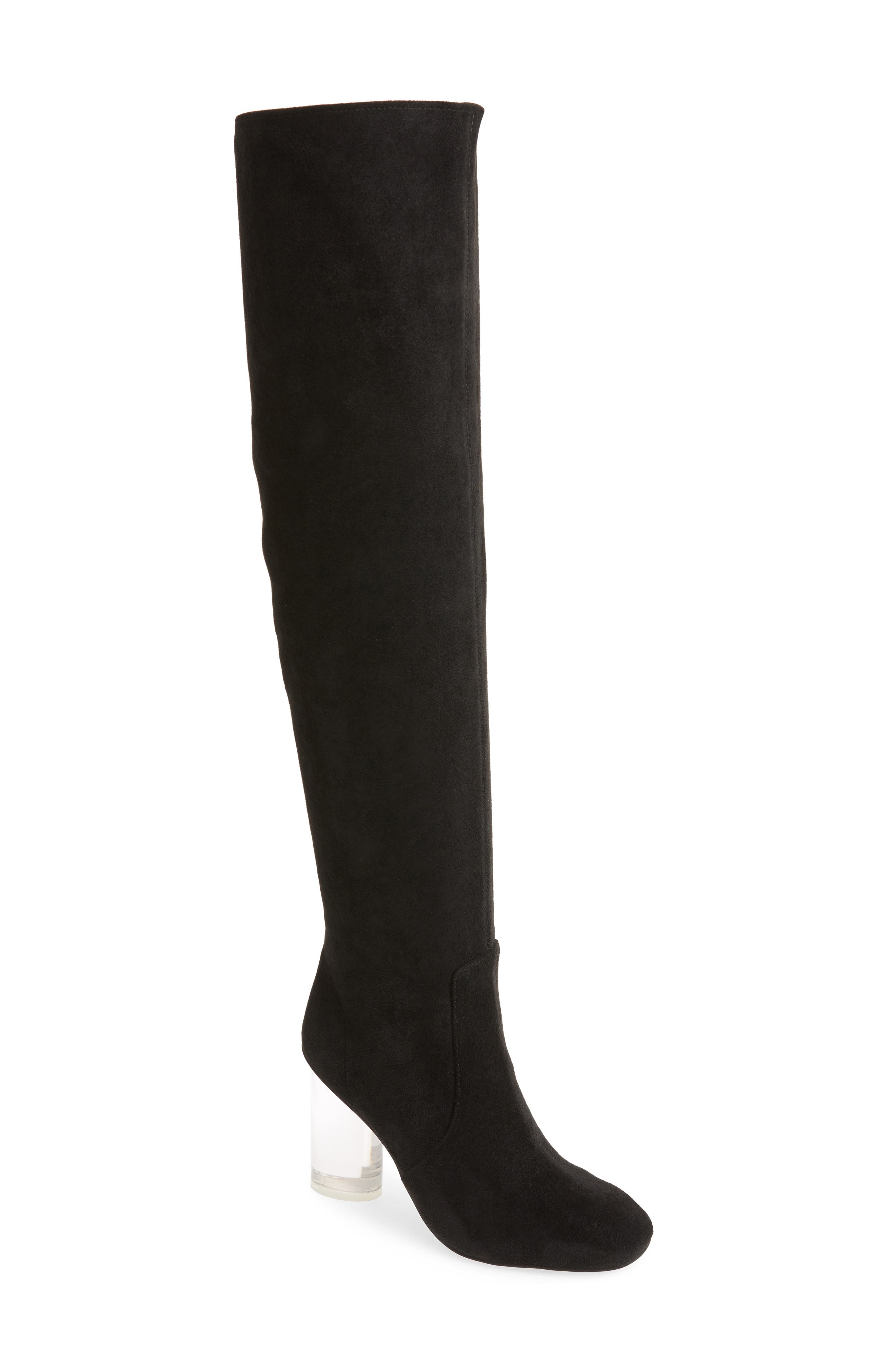 Jeffrey Campbell Perou-Lh Over The Knee Boot, Black