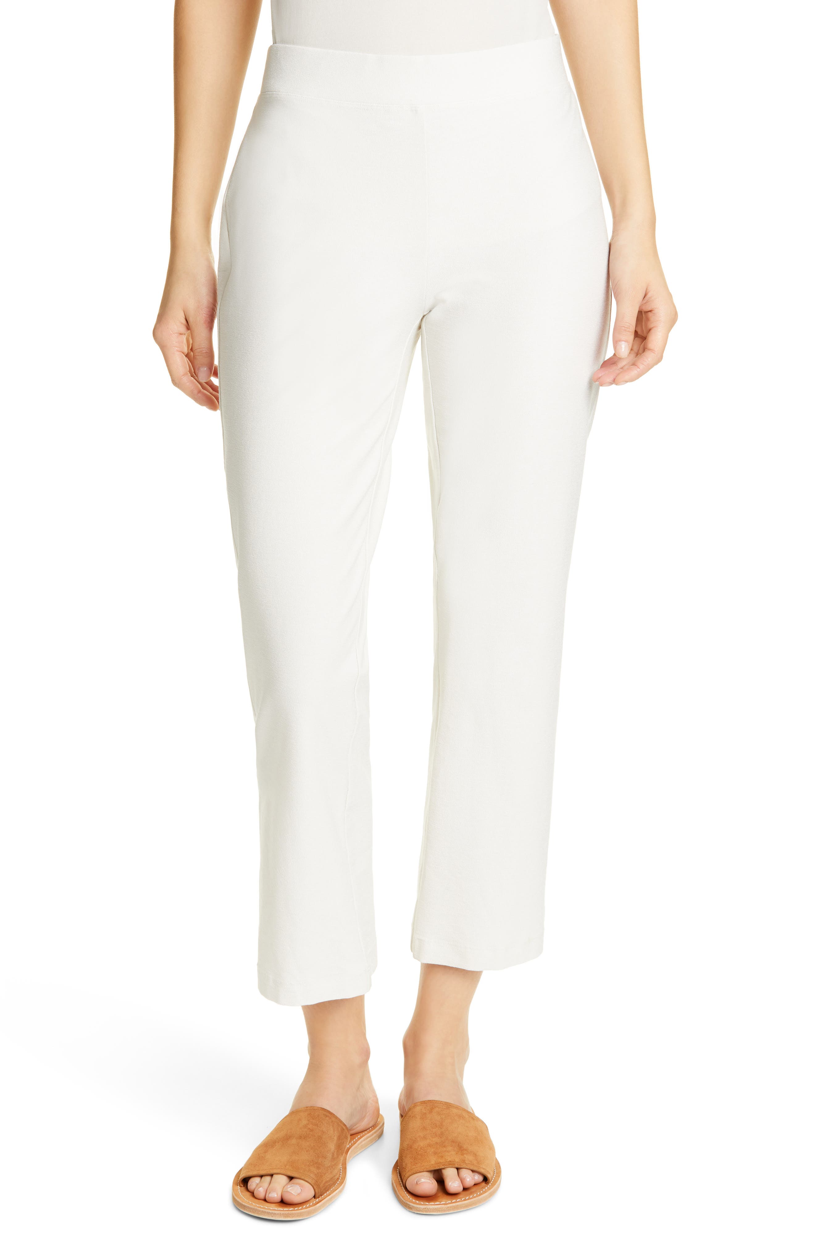 Eileen Fisher Flare Ankle Pants, Beige