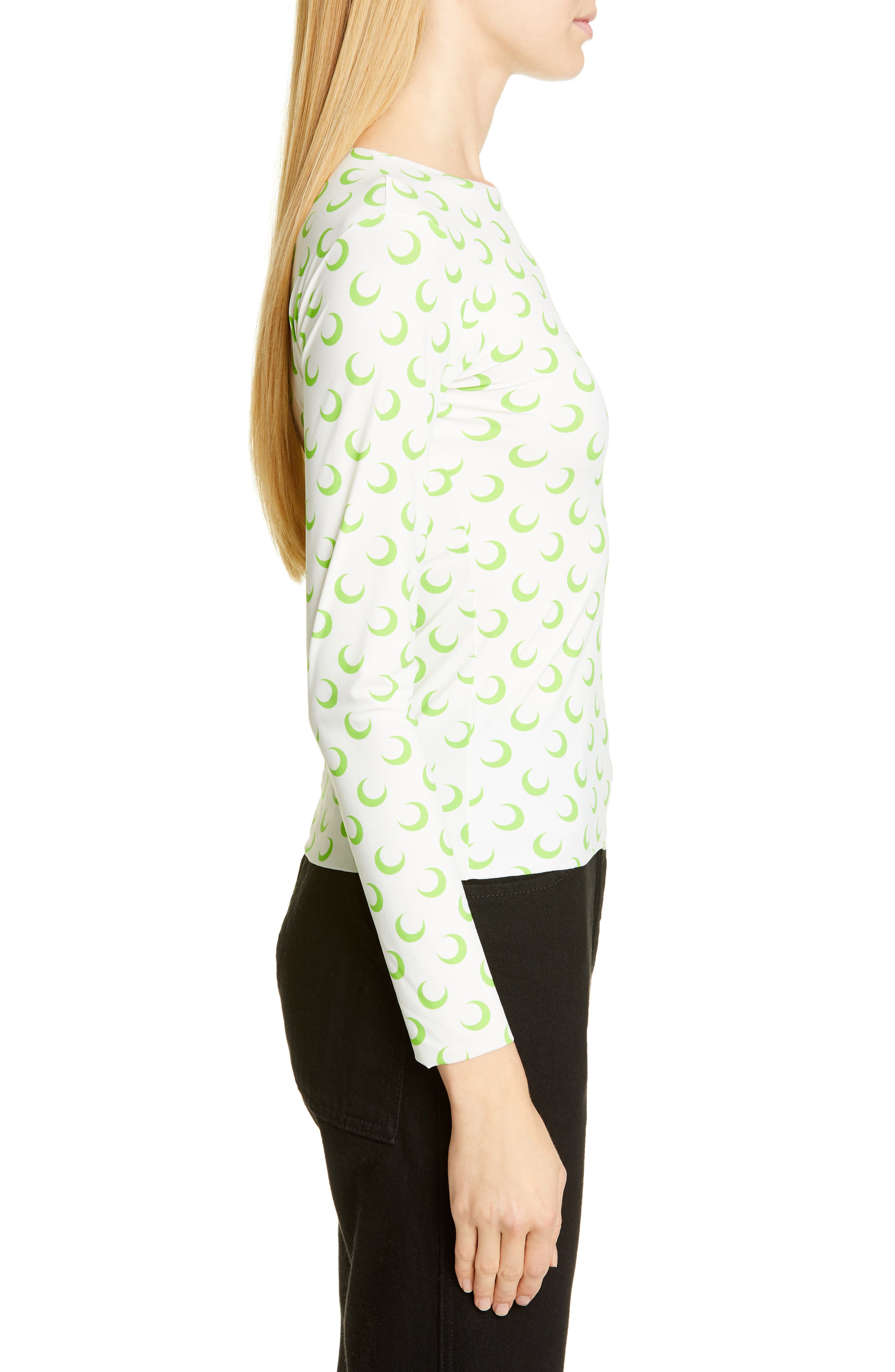 トップス MARINE SERRE TROMPE L'OEIL NECKLINE TOP Marine Serre - Trompe L'Oeil Neckline Top | HBX - Globally