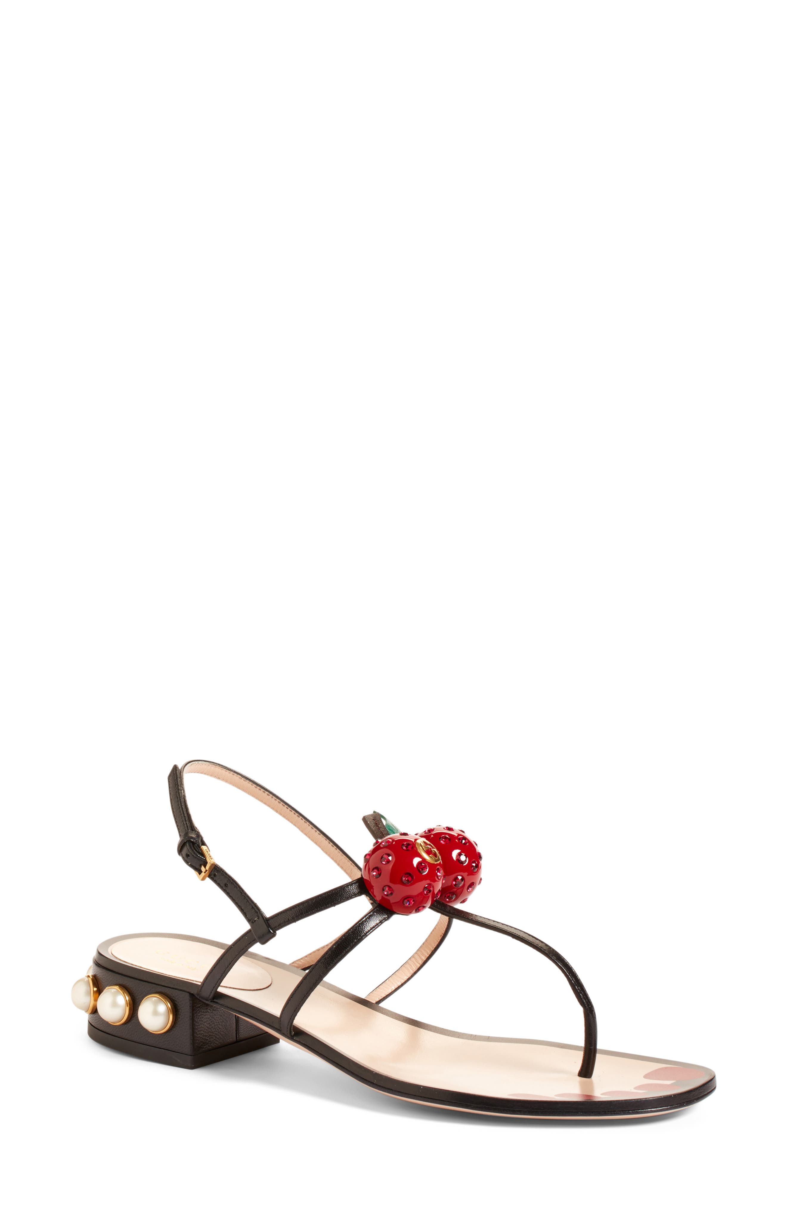 Gucci Hatsumomo Cherry Sandal (Women) Nordstrom