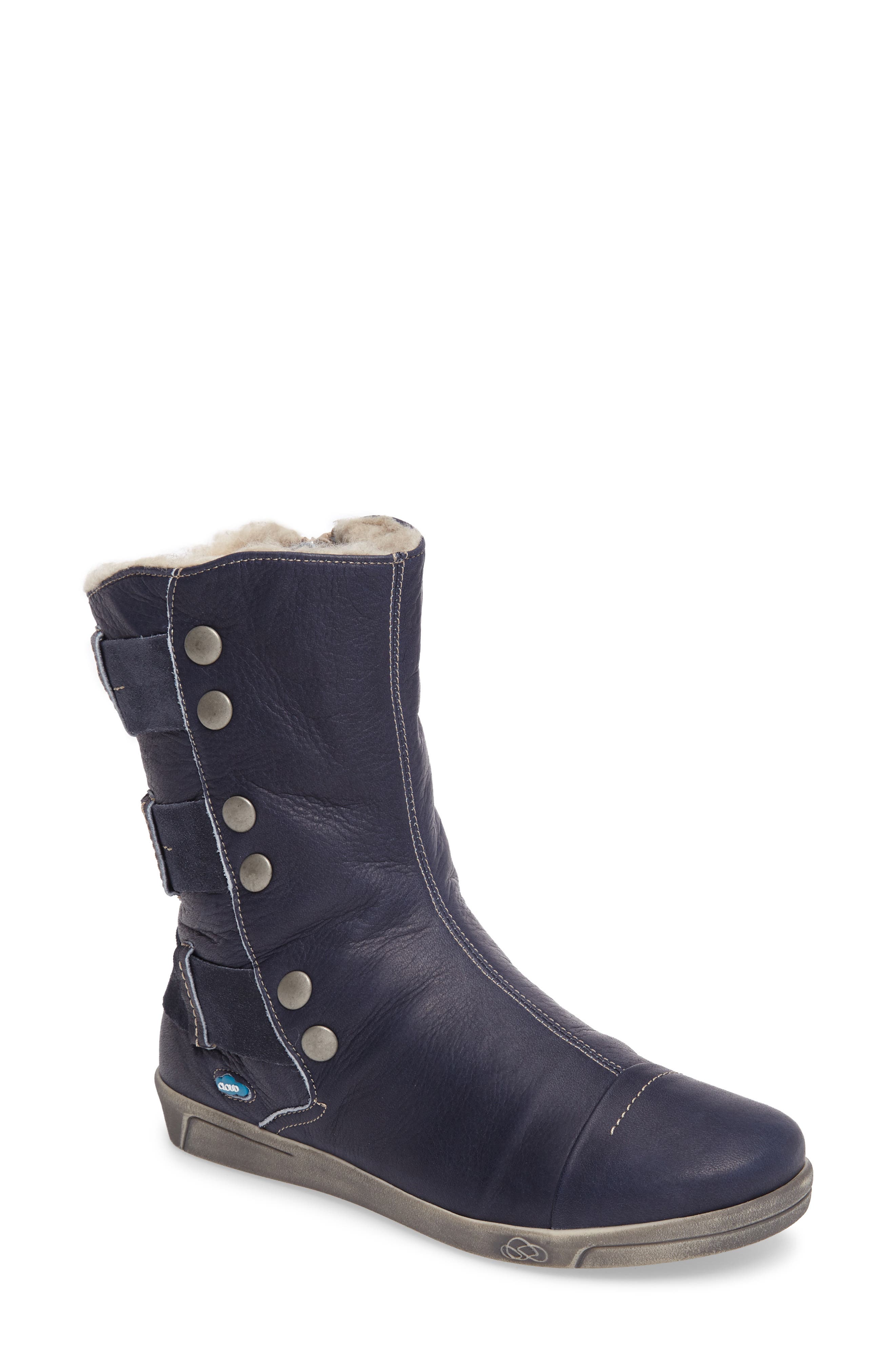 Cloud Amber Wool Lined Bootie - Blue