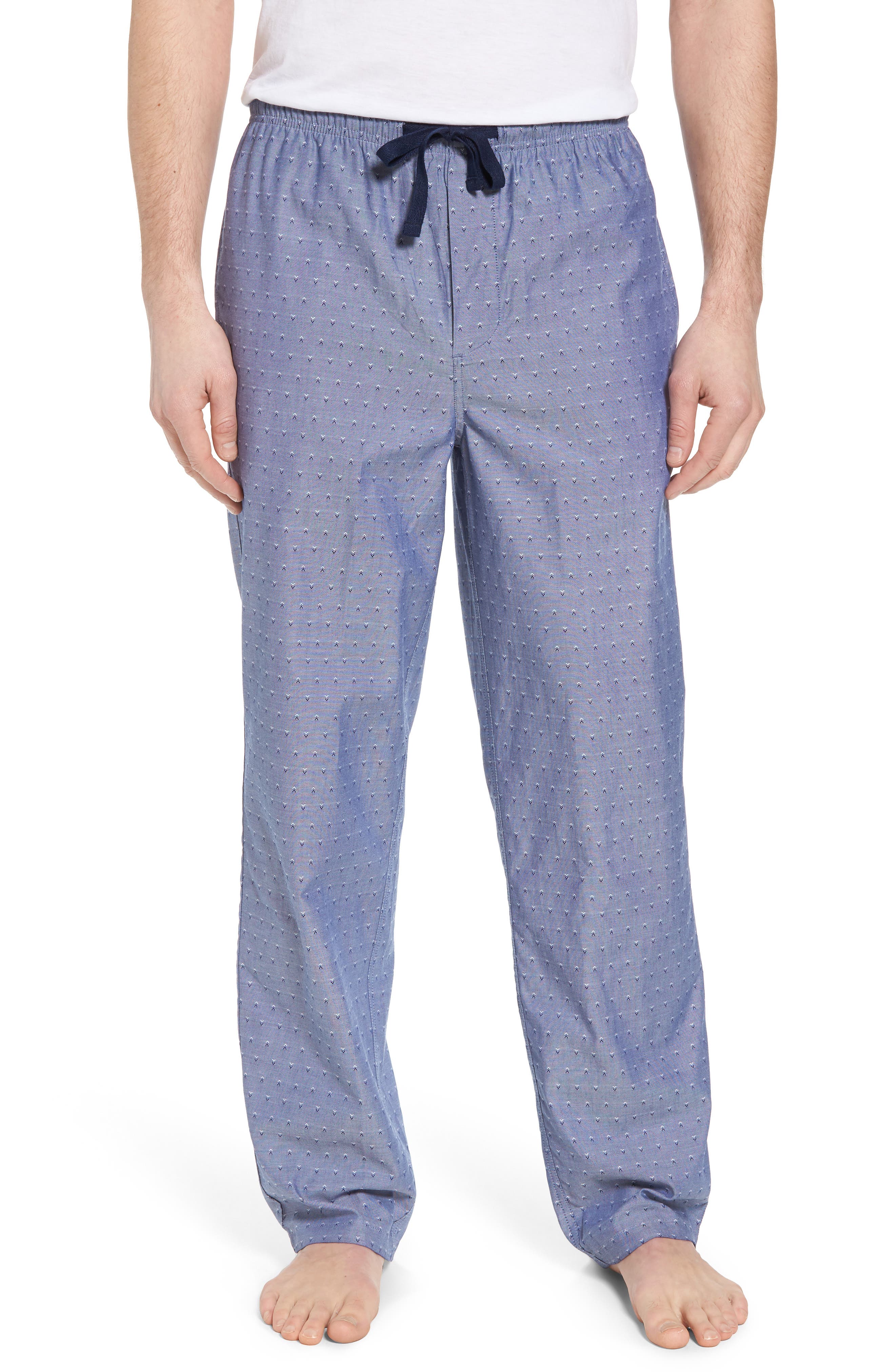 Nordstrom Shop Poplin Pajama Pants, Blue
