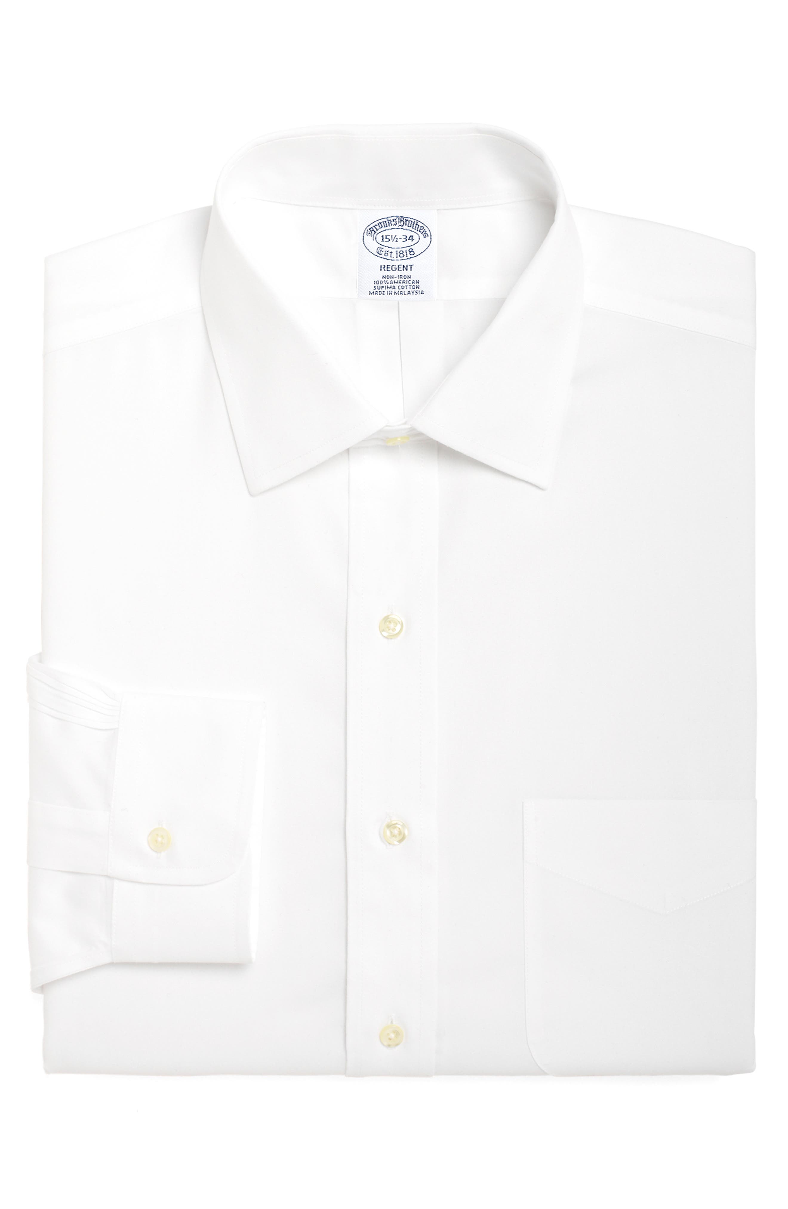 Brooks Brothers Regular Fit Solid Dress Shirt (3 For $207)