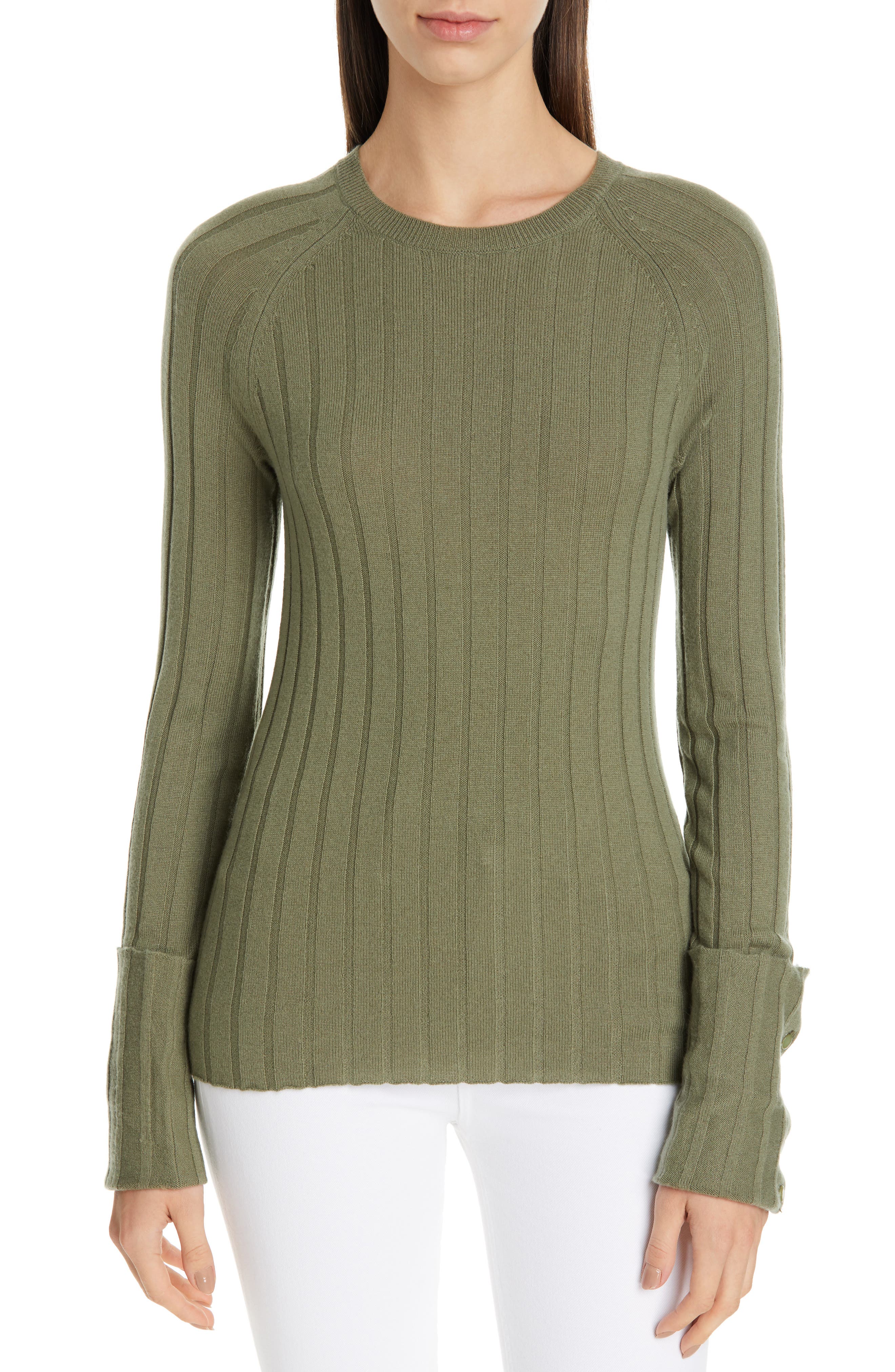 Equipment Joella Wool & Cashmere Sweater, Green