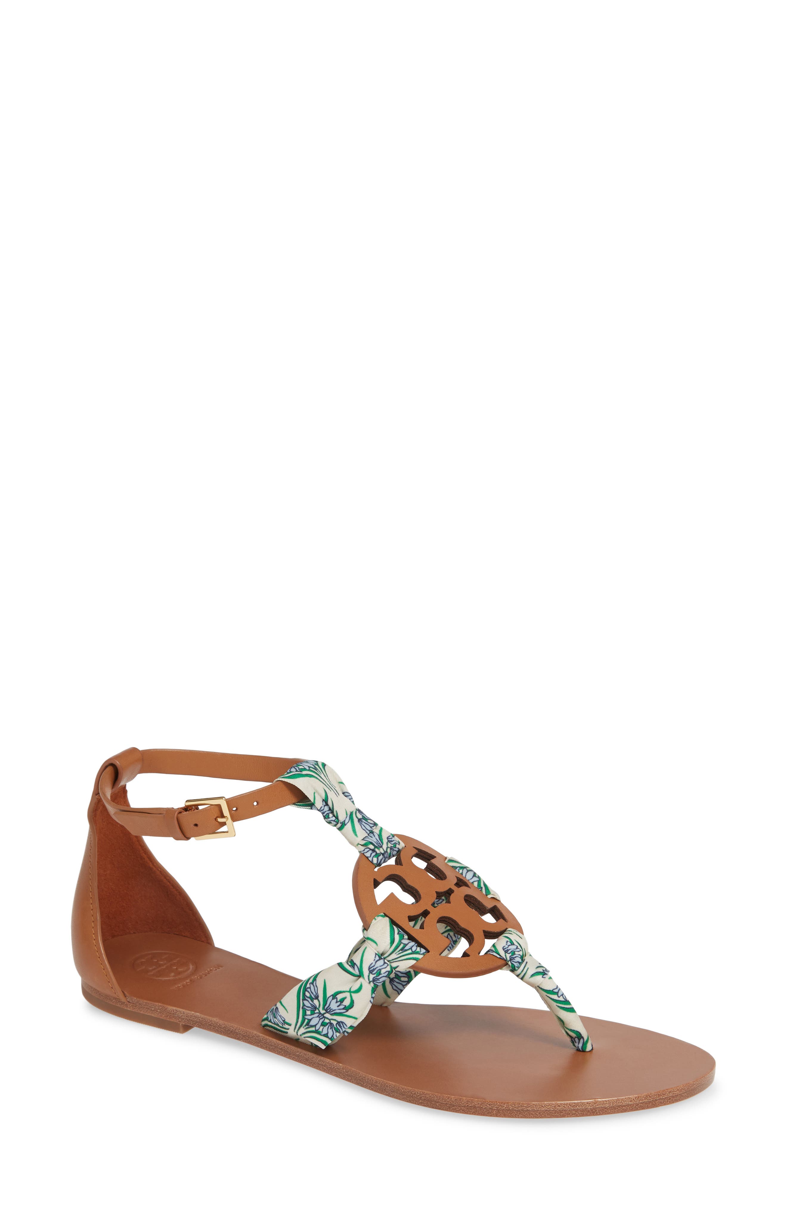Tory Burch Miller Scarf Sandal, Brown