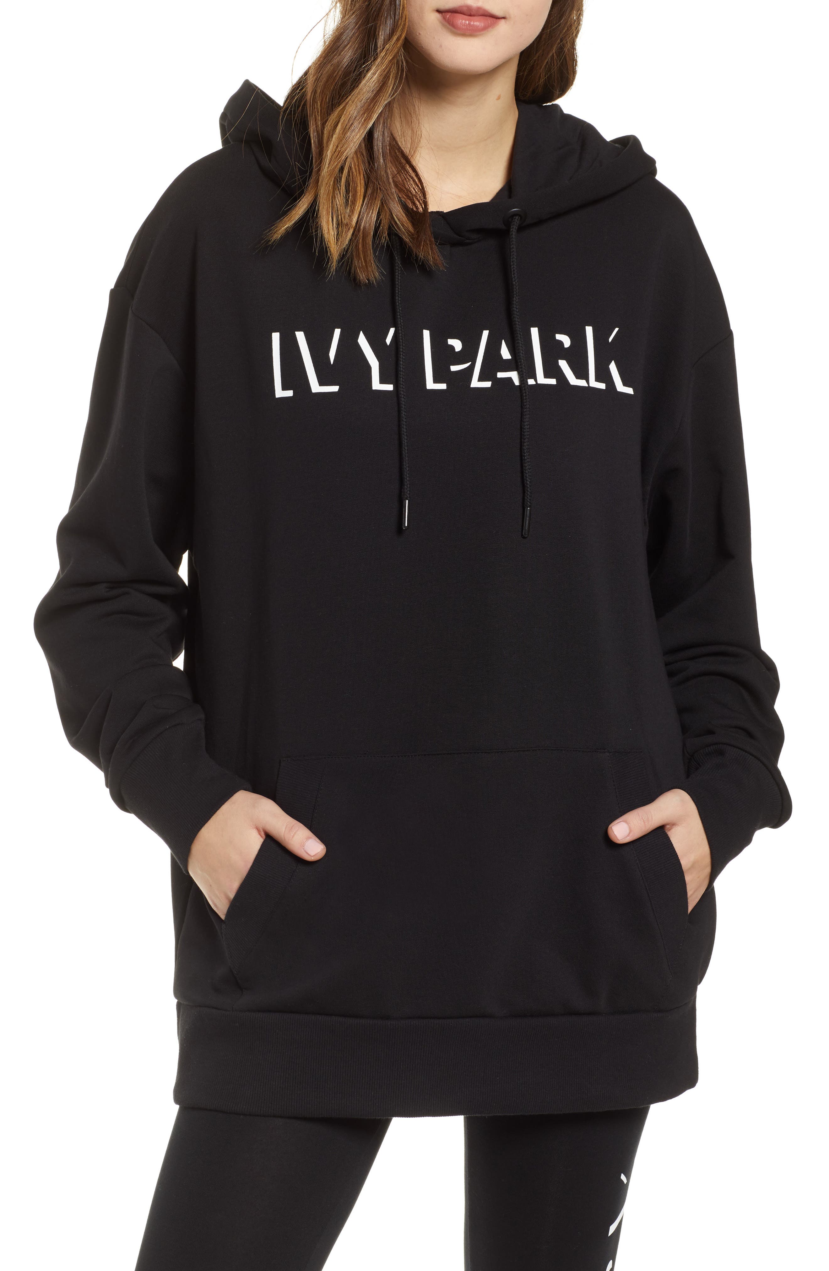 Ivy Park Shadow Logo Hoodie, Black