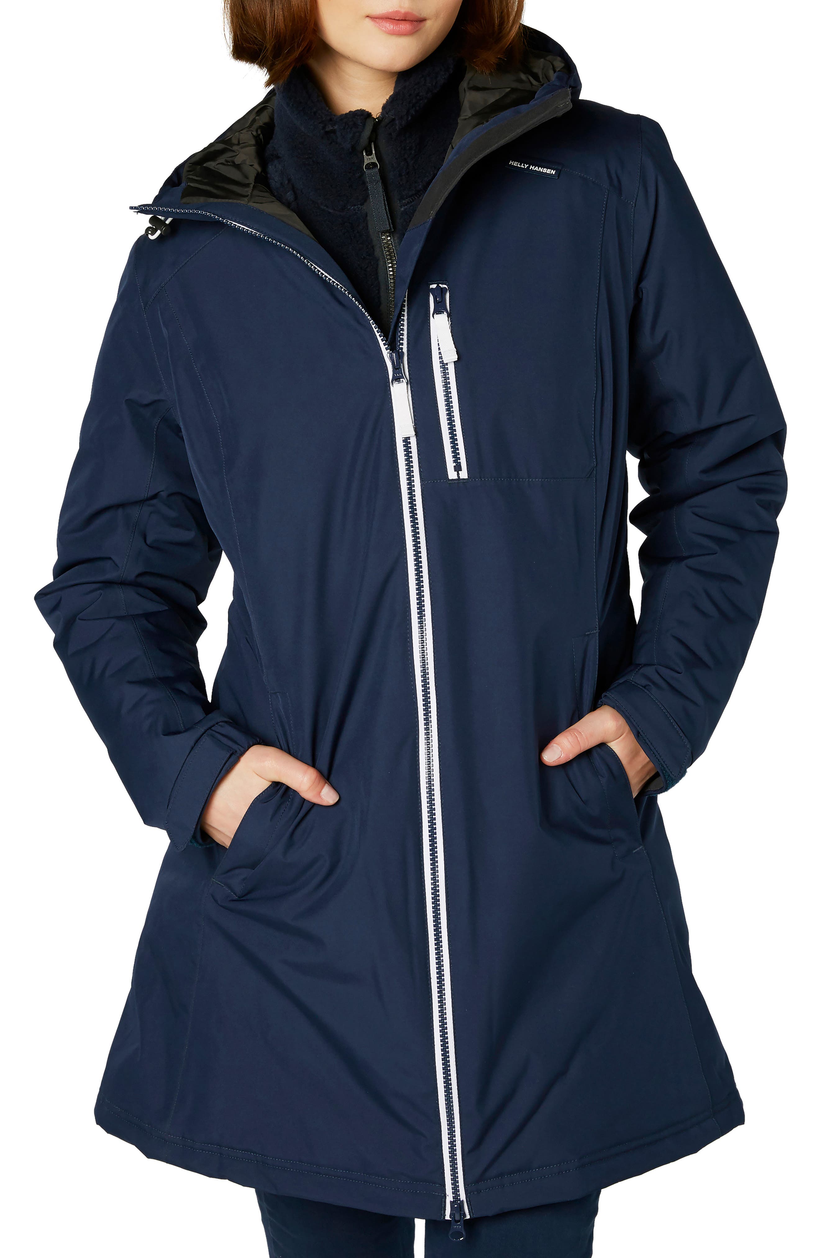 Helly Hansen 'Belfast' Long Waterproof Winter Rain Jacket Nordstrom