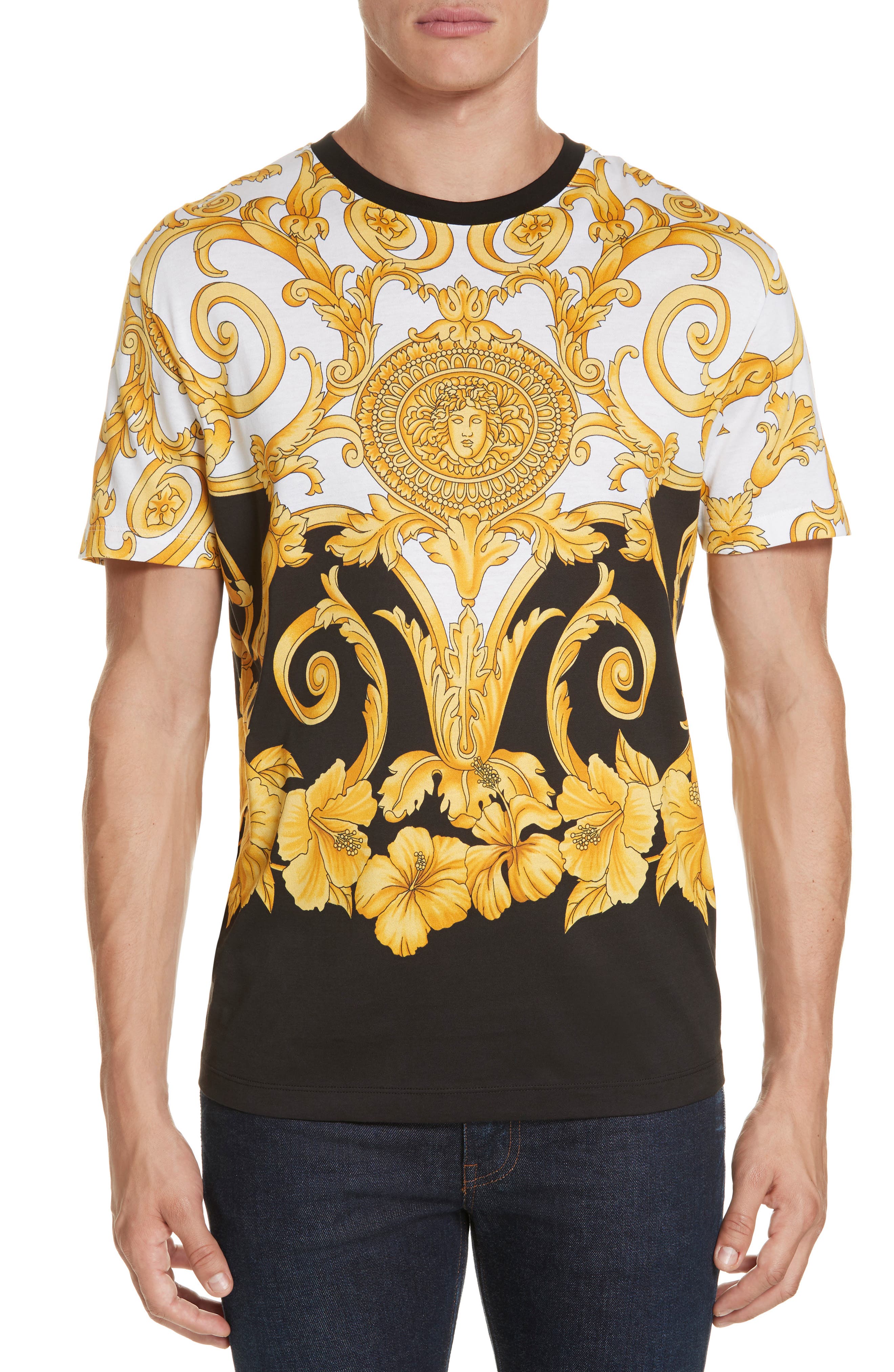 versace print t shirt