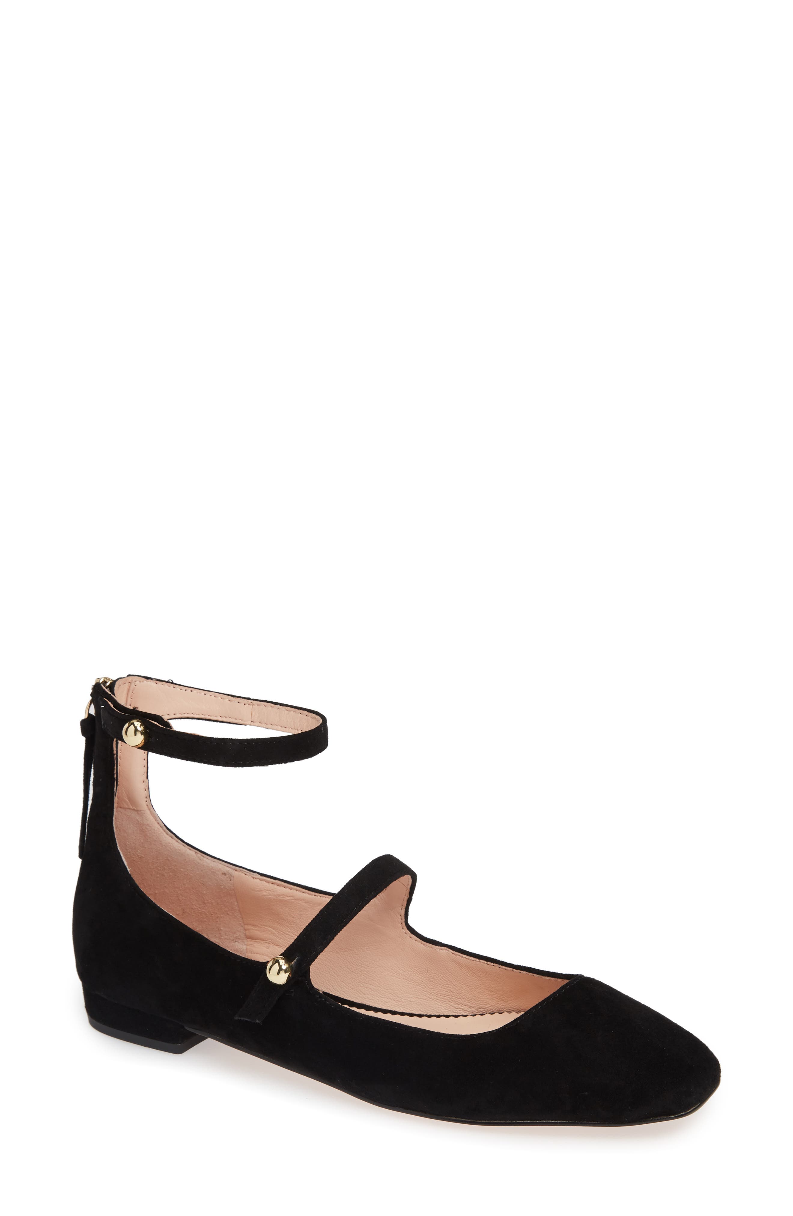 J.crew Poppy Two-Strap Ballet Flat- Black