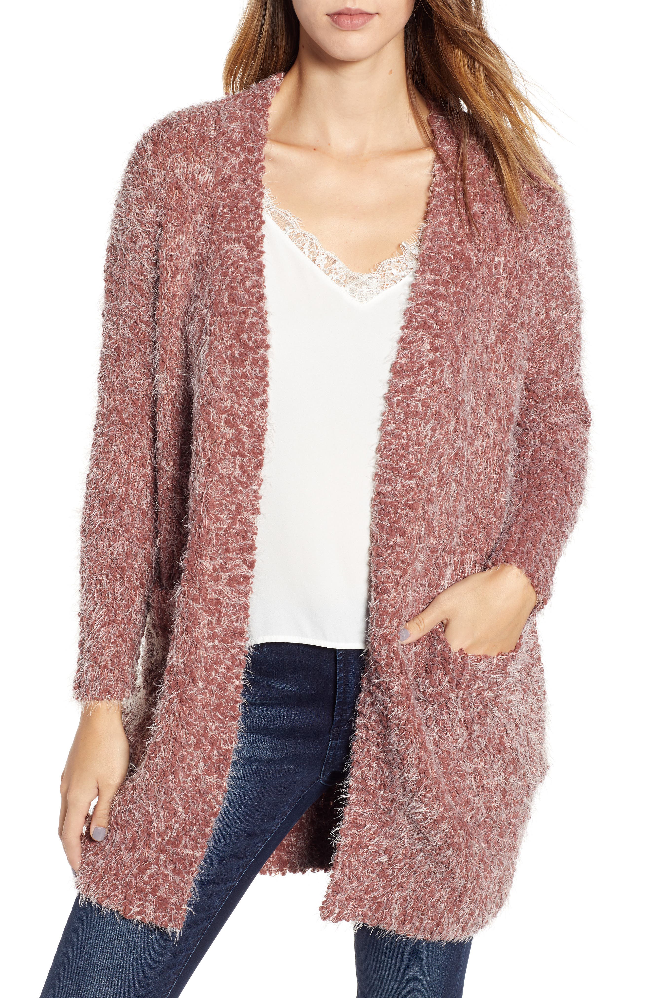 Lira Clothing Miranda Knit Cardigan, Brown