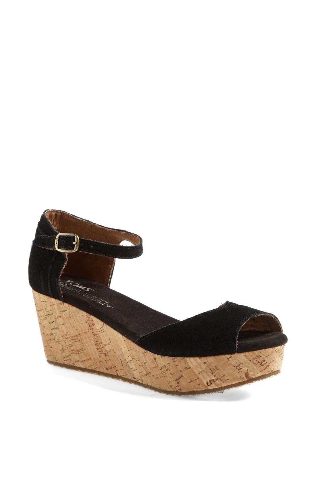 TOMS Platform Wedge Sandal (Women) Nordstrom