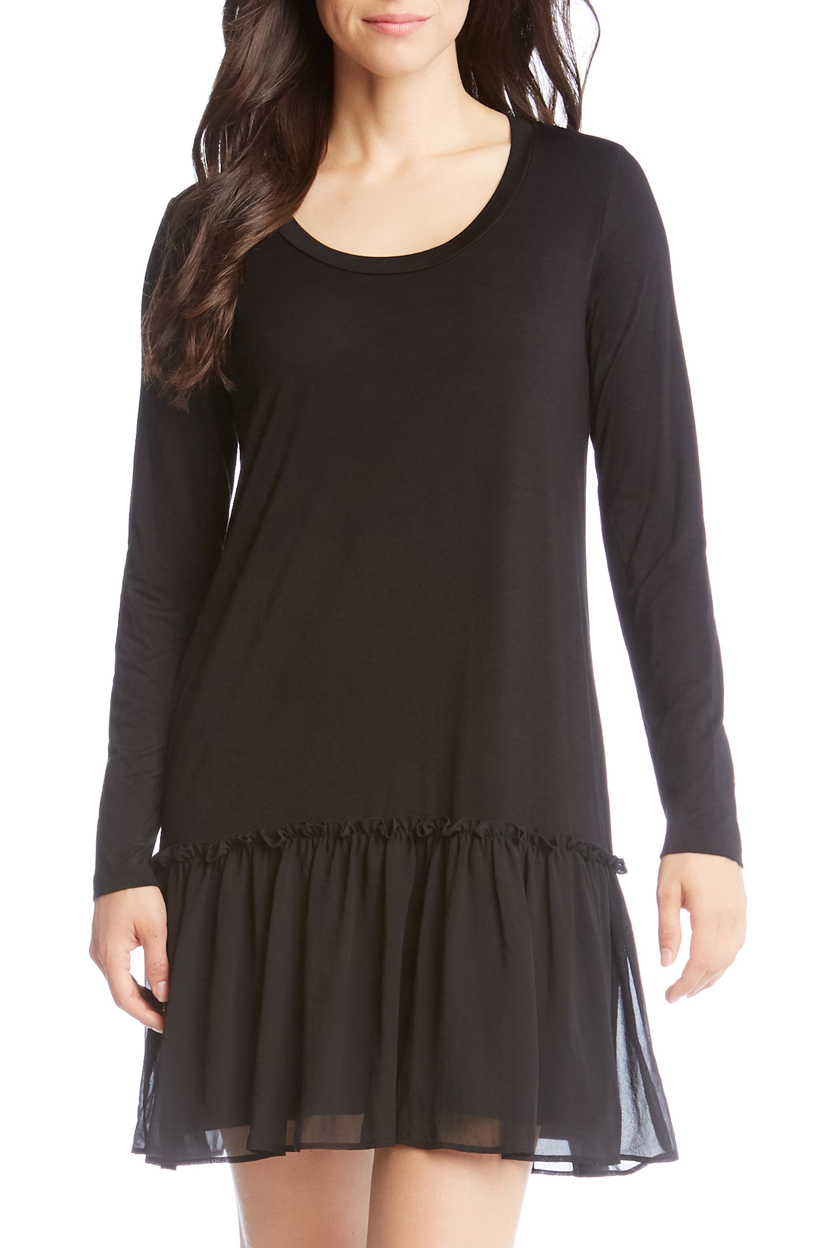 Karen Kane Flounce Ruffle Hem Dress