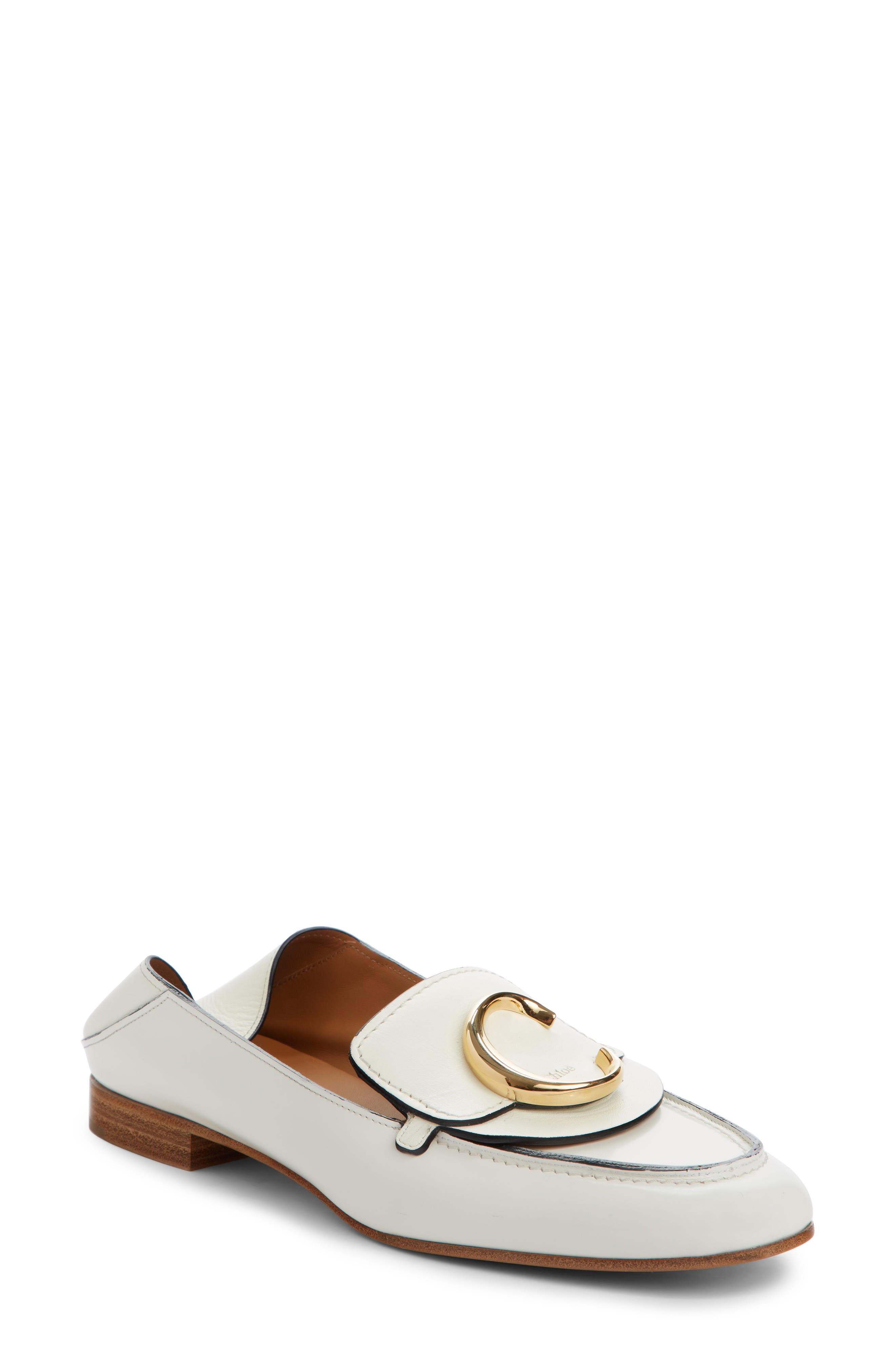 Chloe Story Convertible Loafer, White