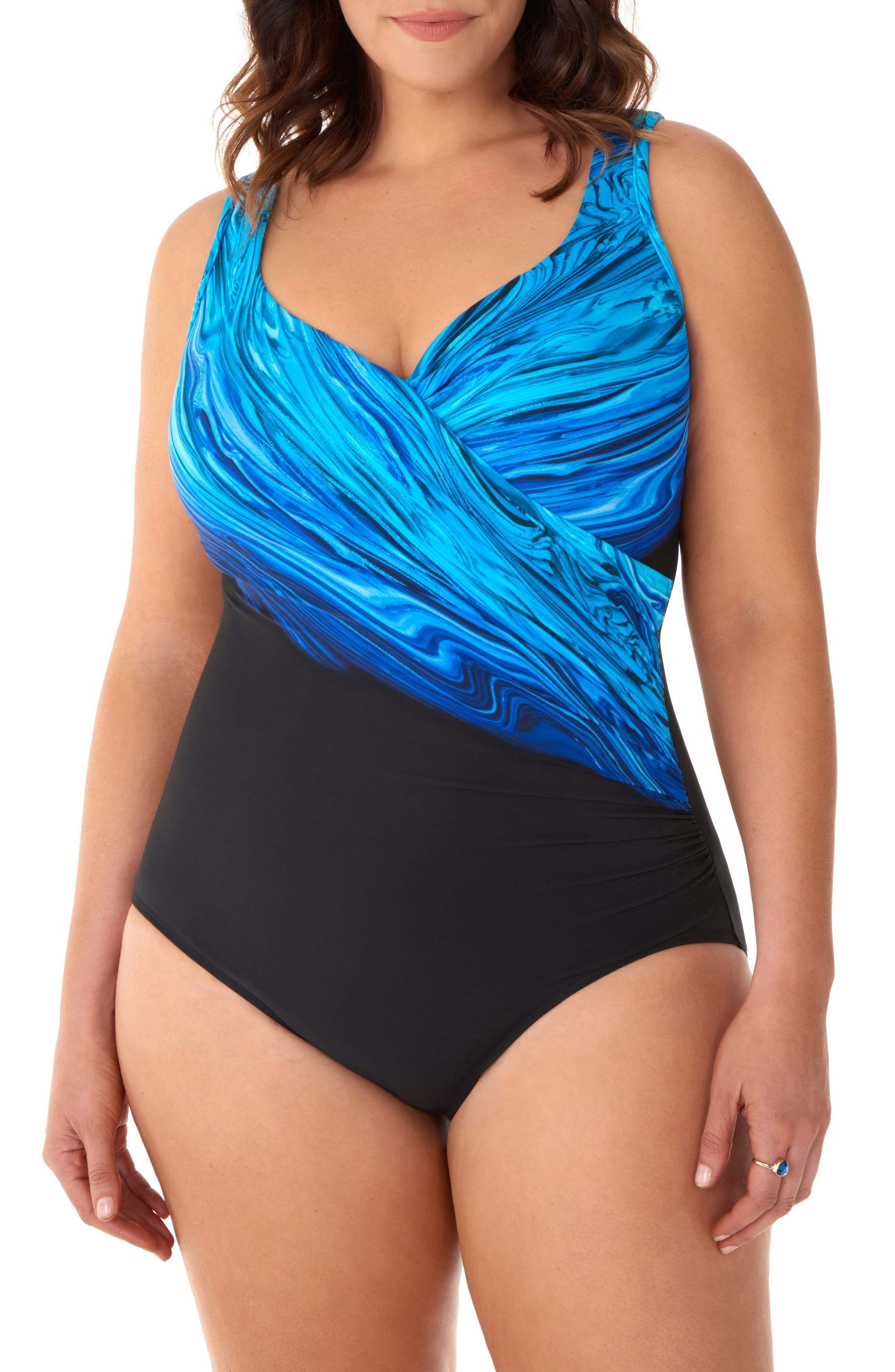Plus Size Miraclesuit Blue Pointe It