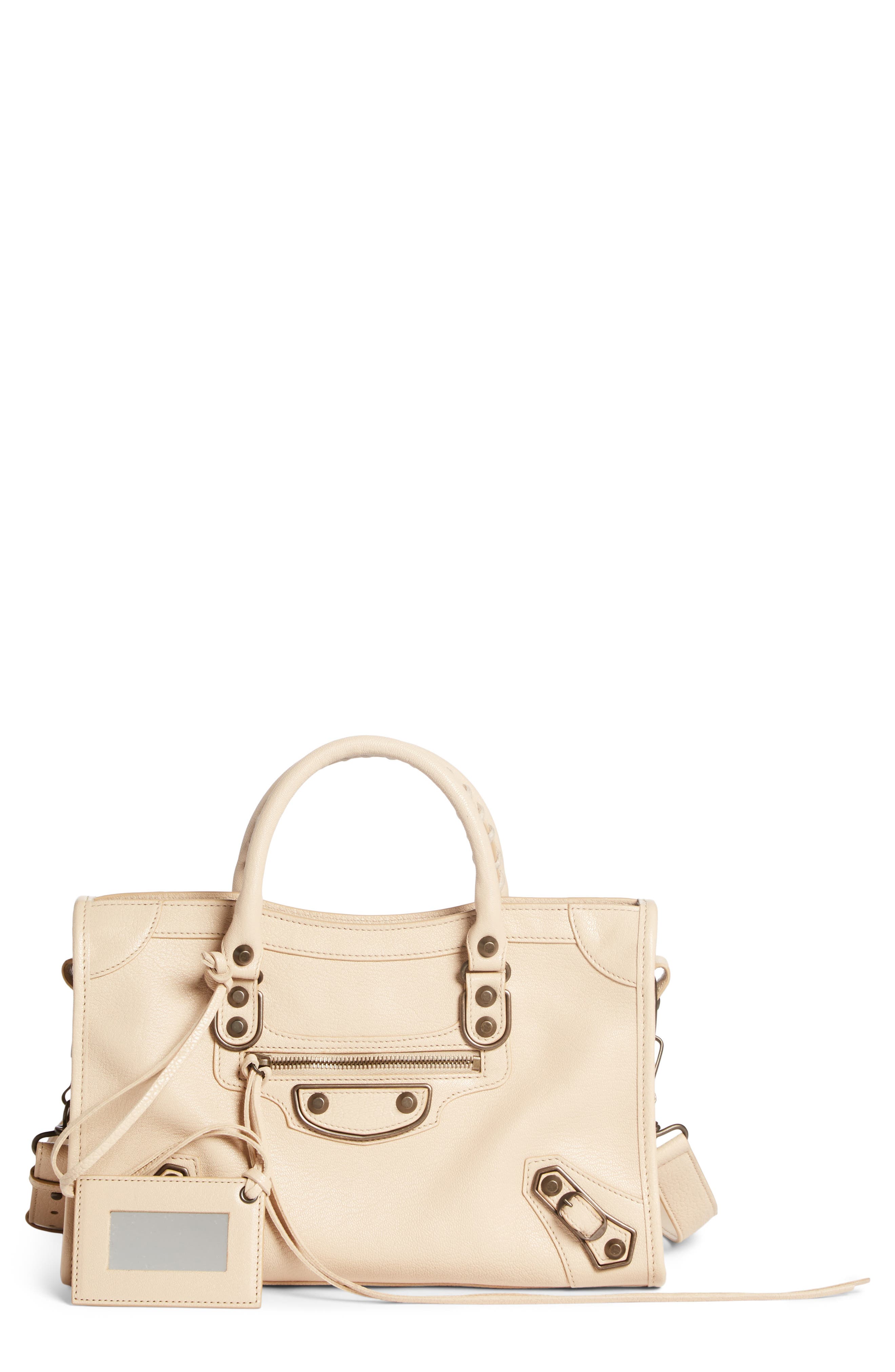 balenciaga city small metallic edge