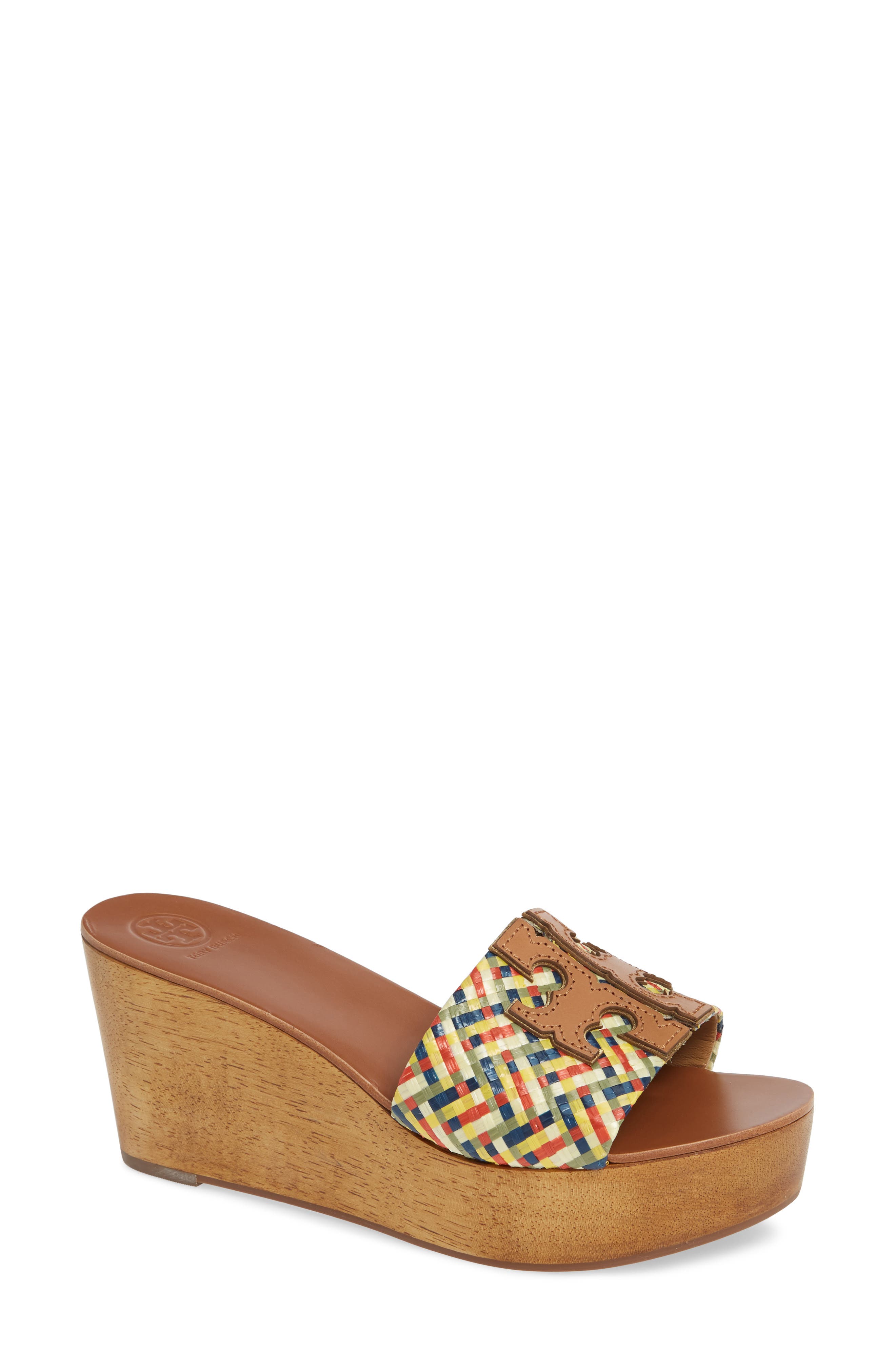 Tory Burch Ines Wedge Slide Sandal, Yellow