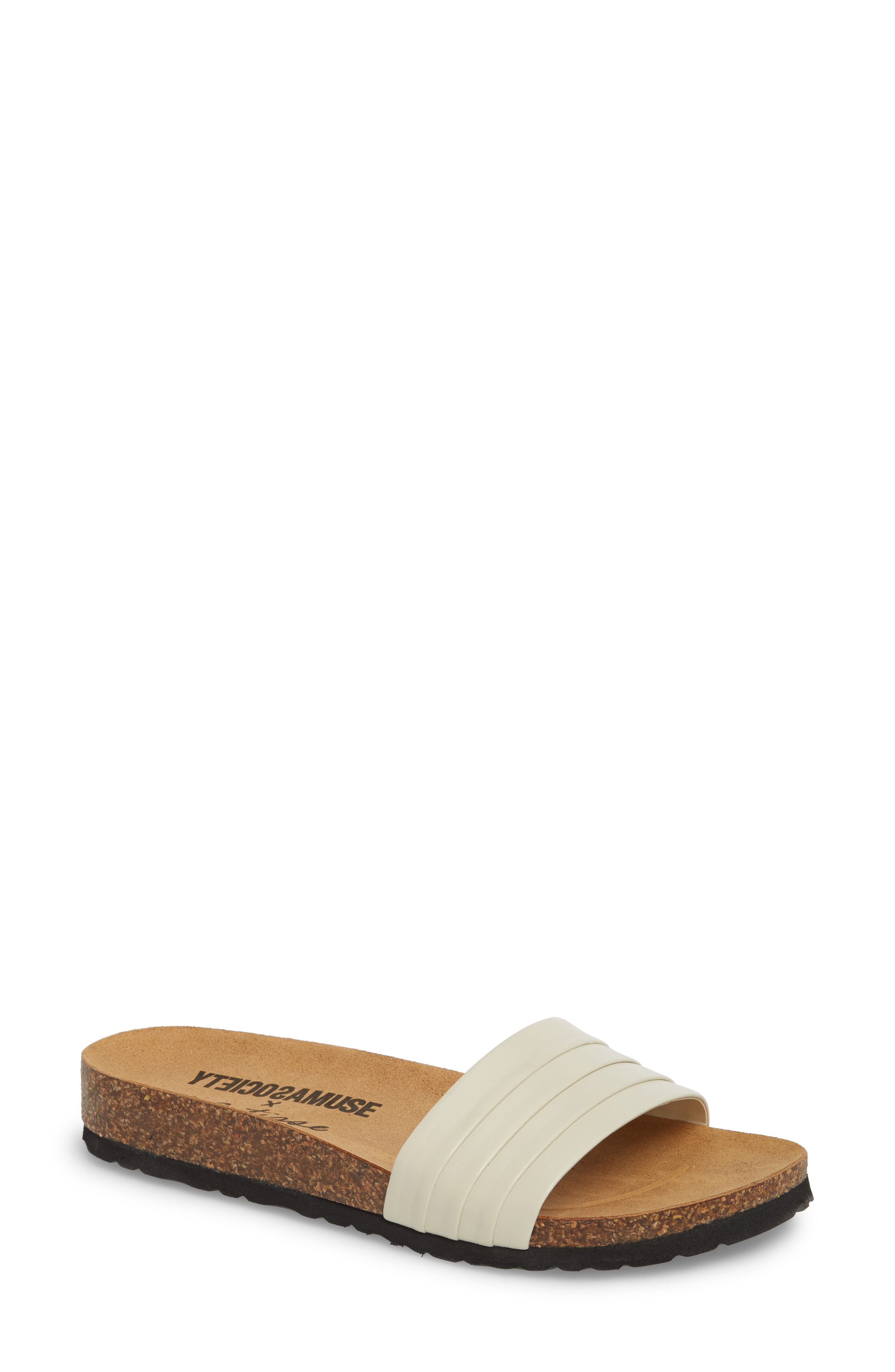 Amuse Society X Matisse Santos Slide Sandal, Ivory