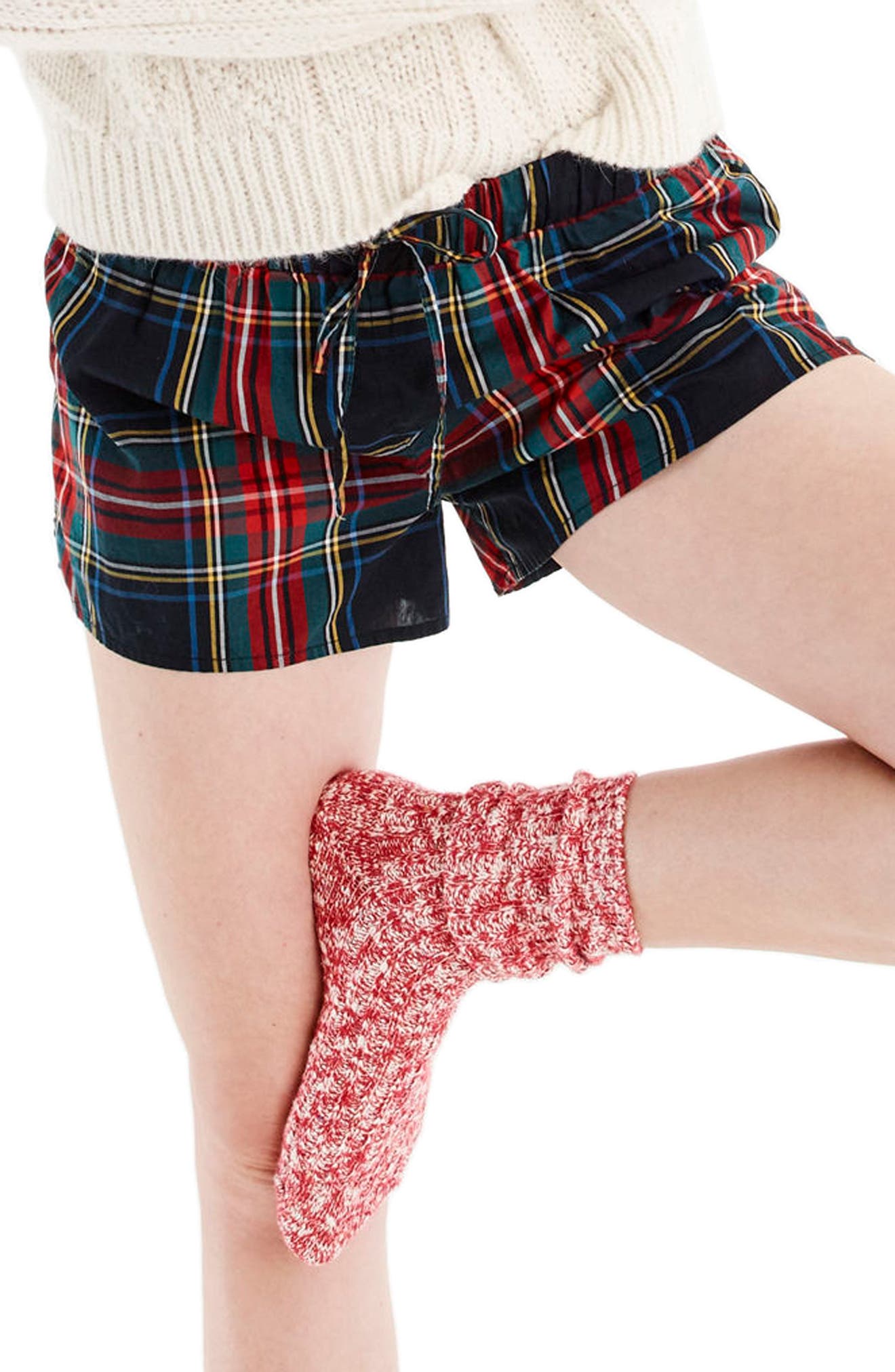 J.Crew Tartan Plaid Pajama Shorts Nordstrom