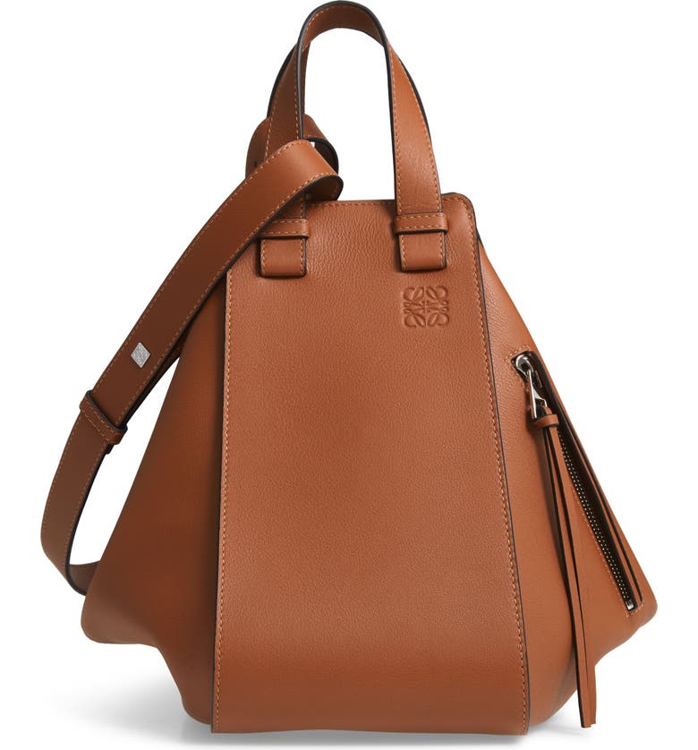 Loewe Hammock Medium Calfskin Leather Shoulder Bag - Brown In Tan