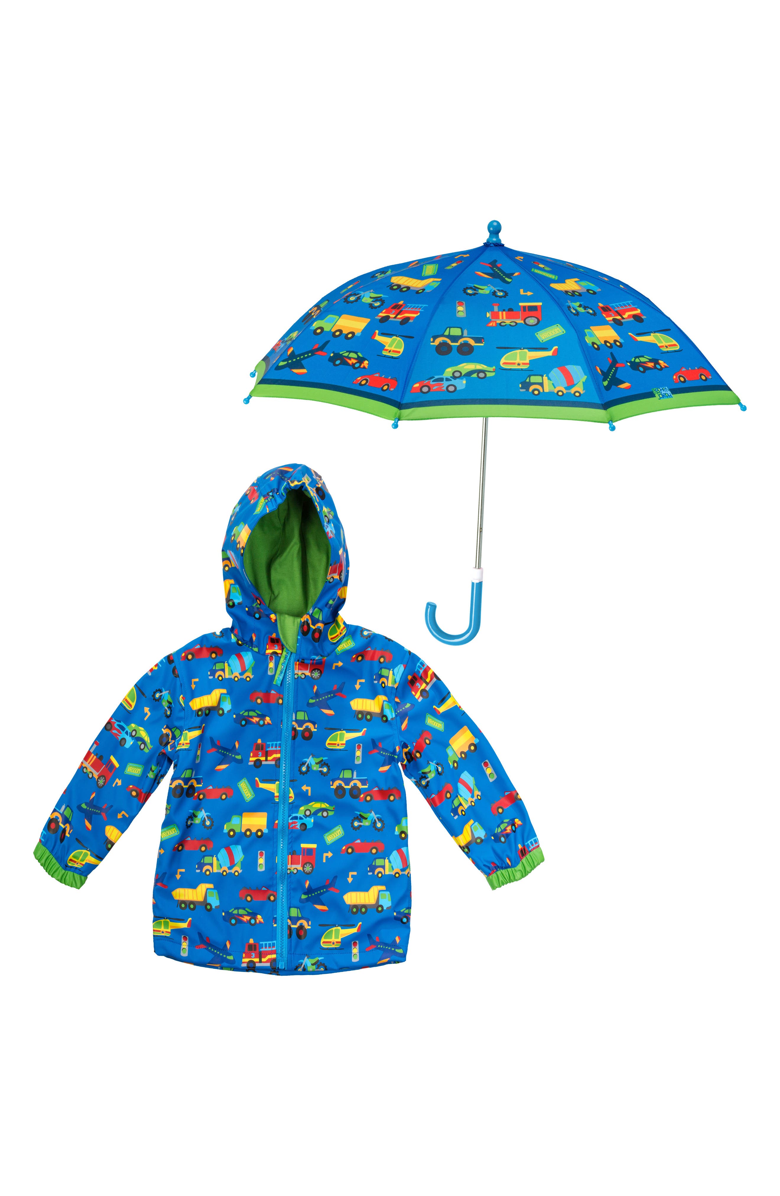 Stephen Joseph Raincoat & Umbrella Set (Toddler Boys & Little Boys