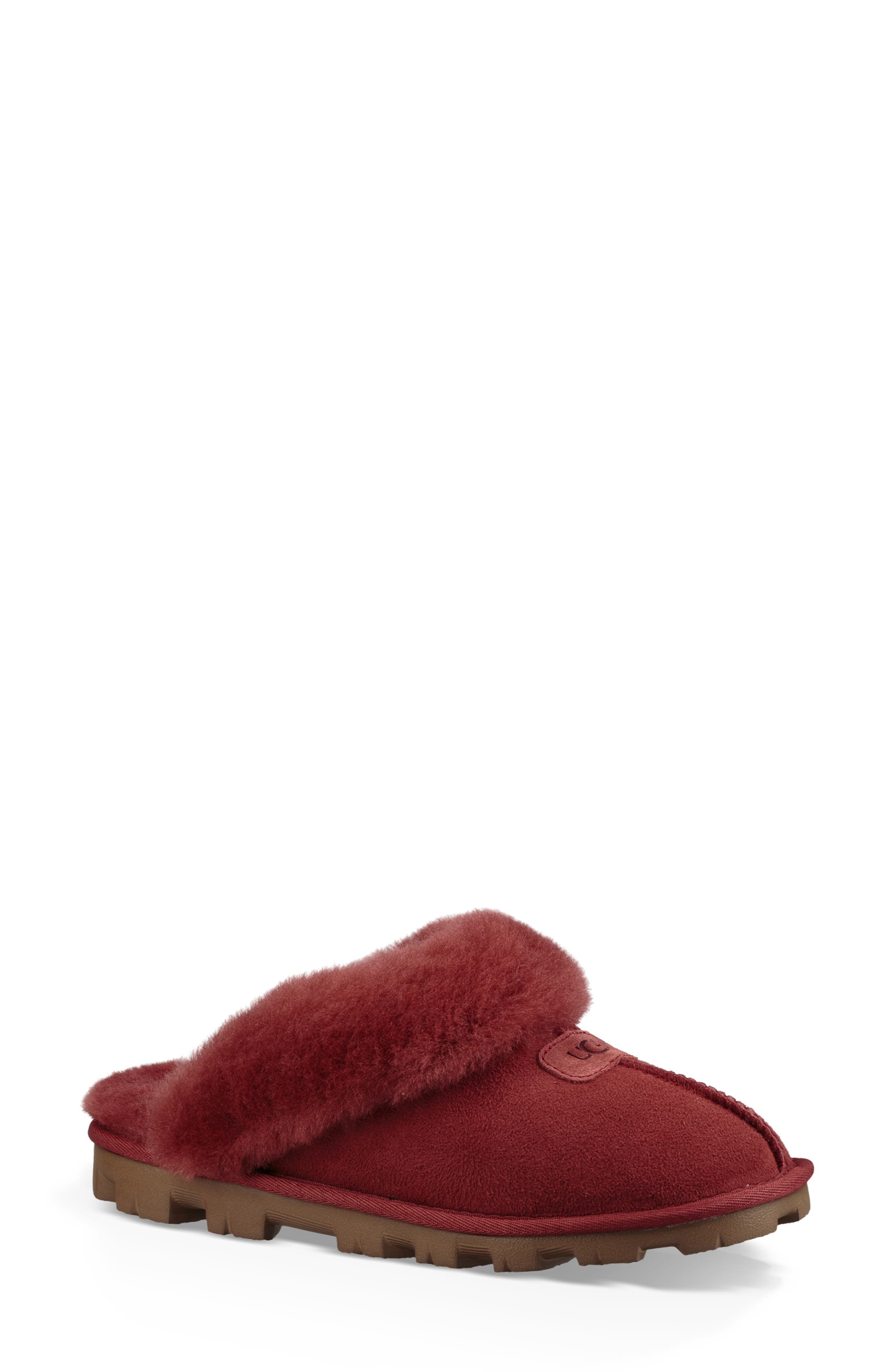 Ugg Genuine Shearling Slipper, Red