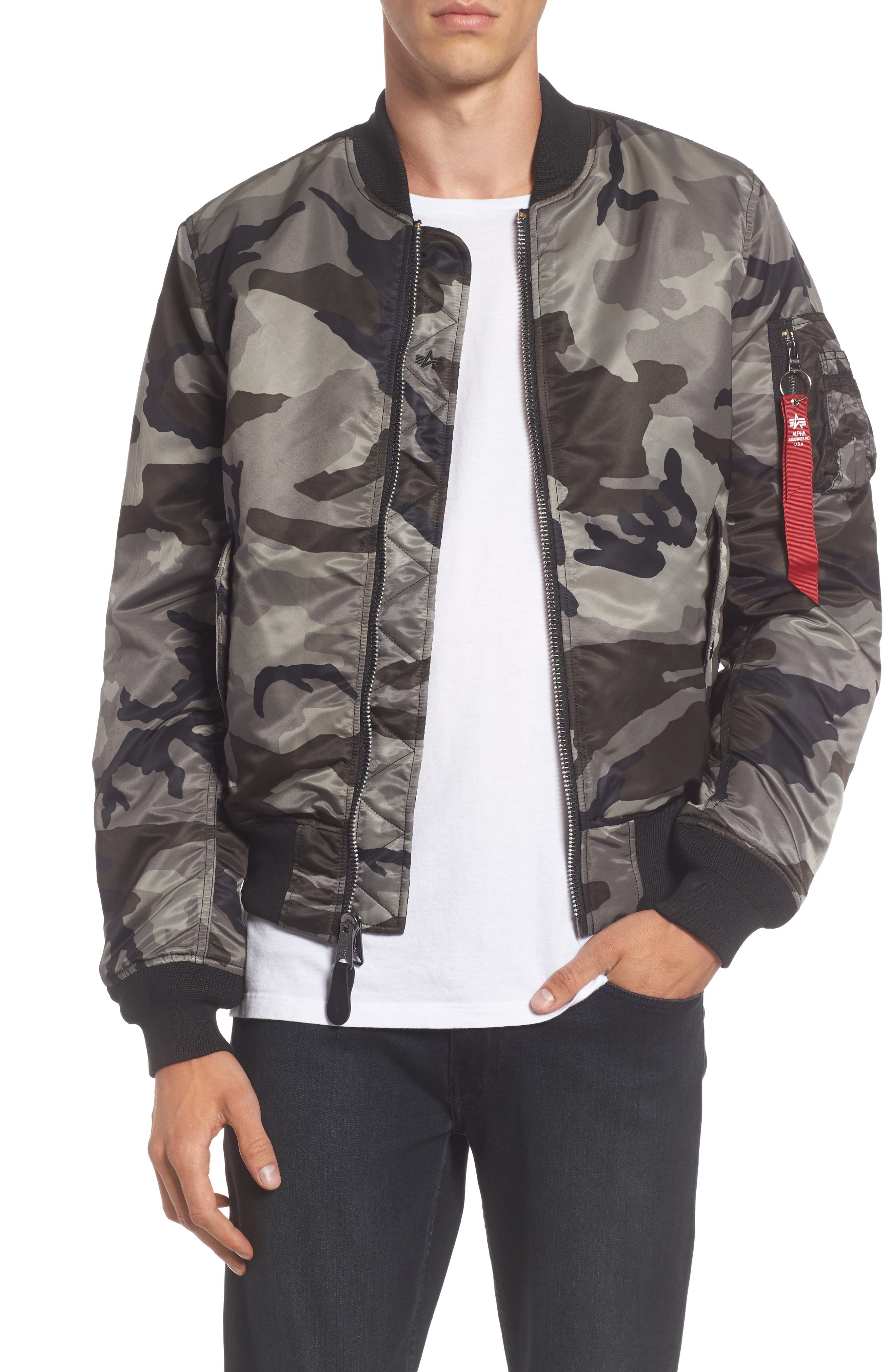 Alpha Industries 'MA1' Slim Fit Bomber Jacket Nordstrom