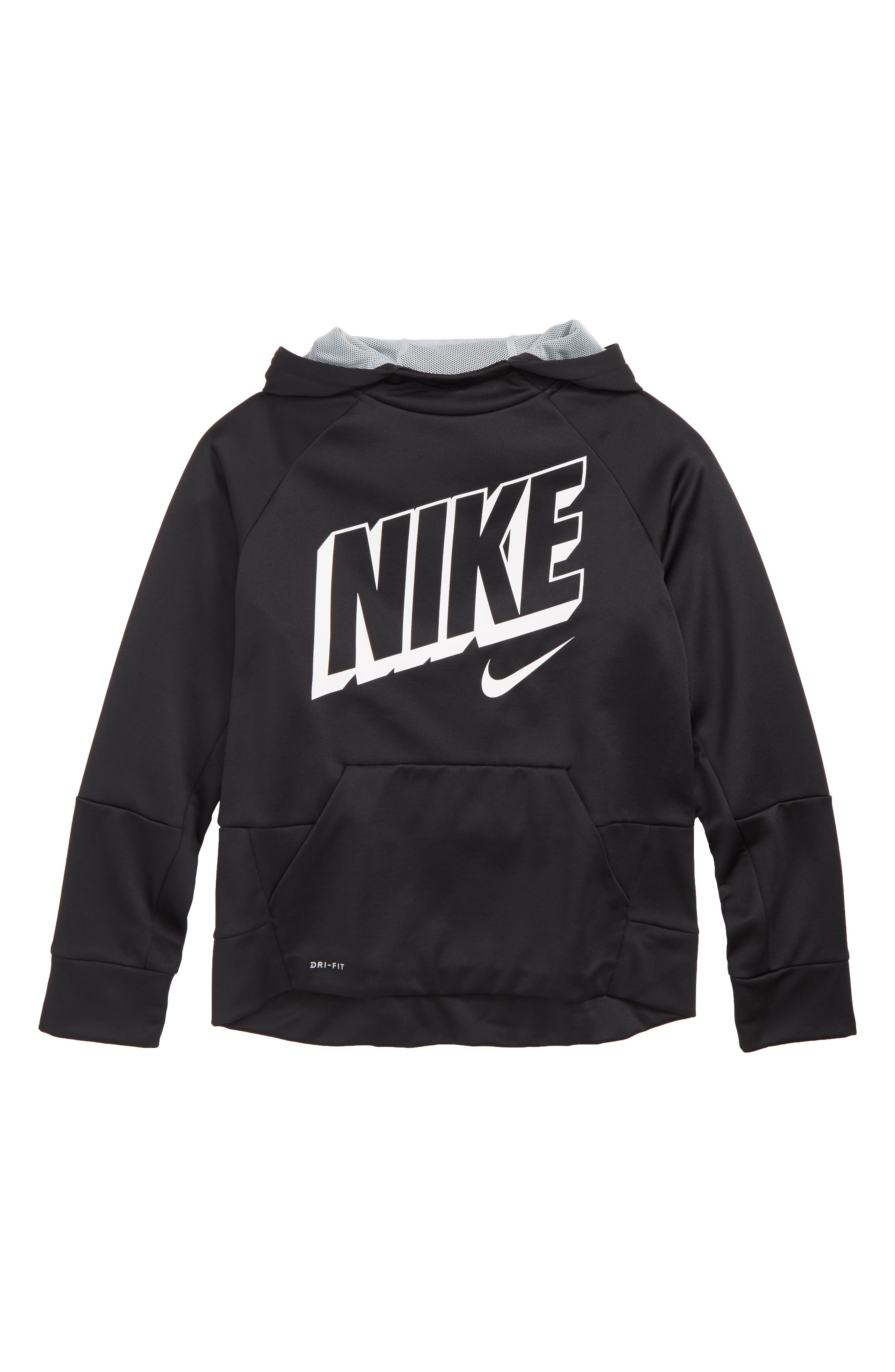 UPC 885178912993 product image for Boy's Nike Therma Dry Logo Hoodie, Size S (8) - Black | upcitemdb.com