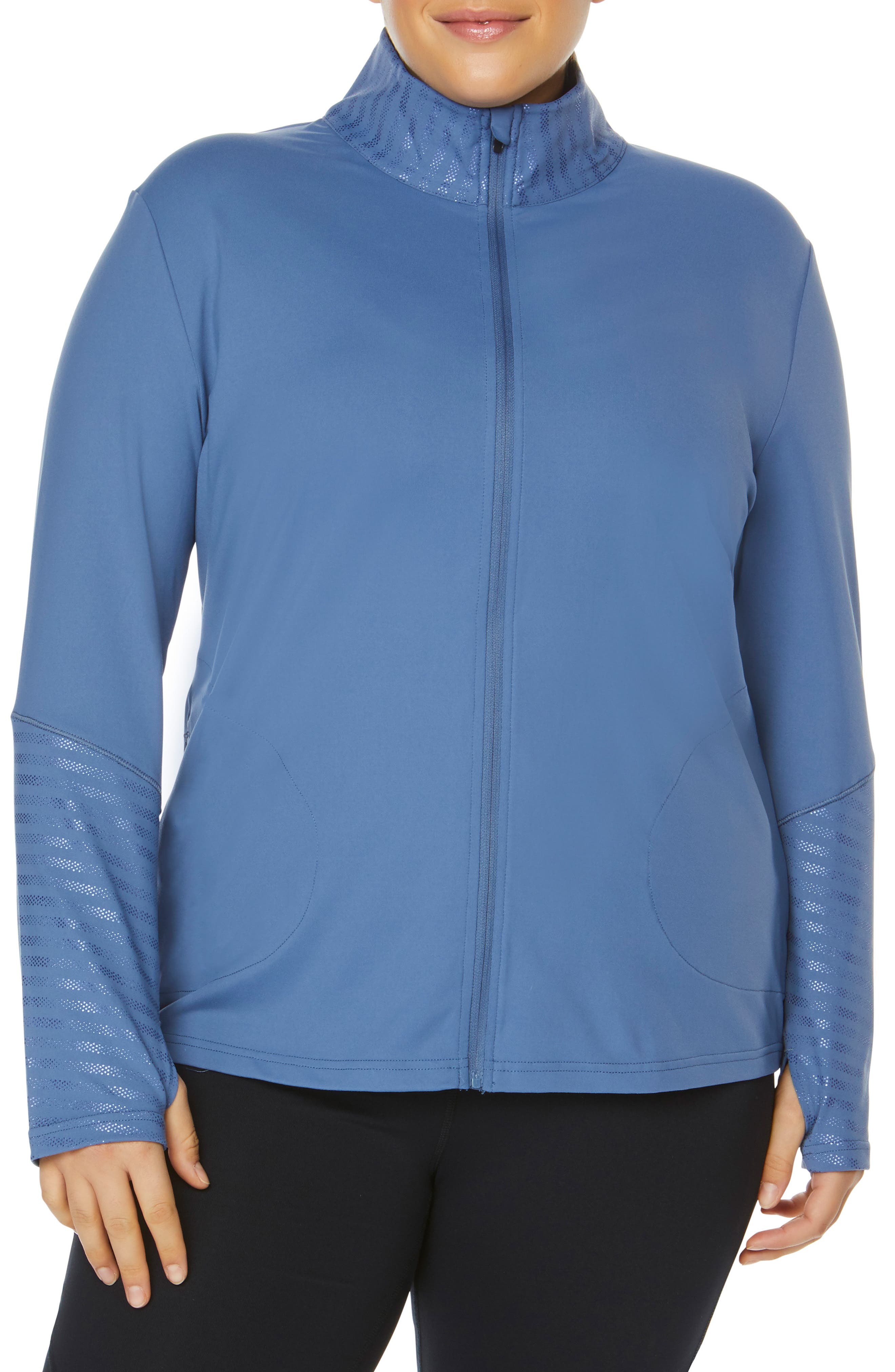 Plus Size Shape Activewear Refine Jacket, Grey
