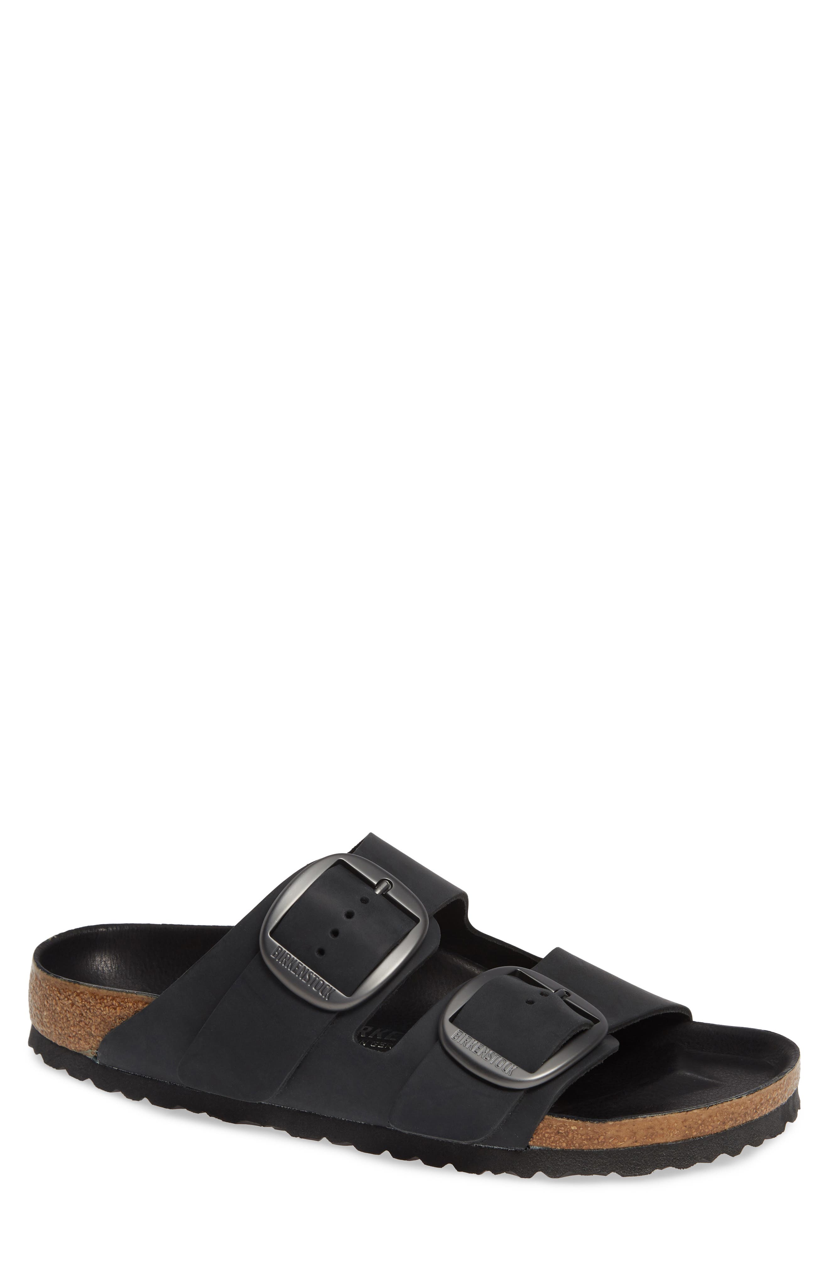 Birkenstock Arizona Big Buckle Slide Sandal,9.5 - Black
