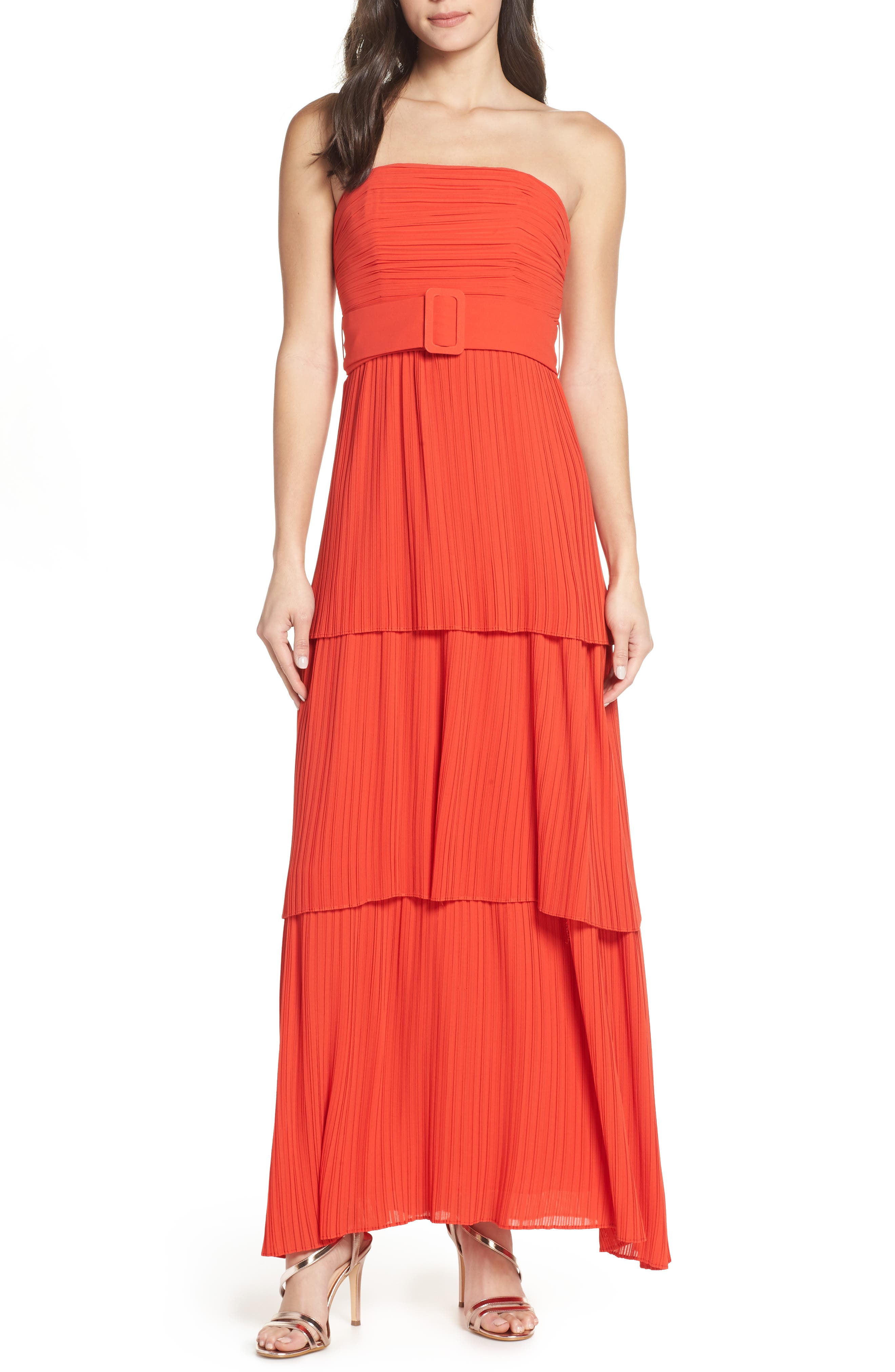 Fame And Partners The Whittier Evening Dress, Orange