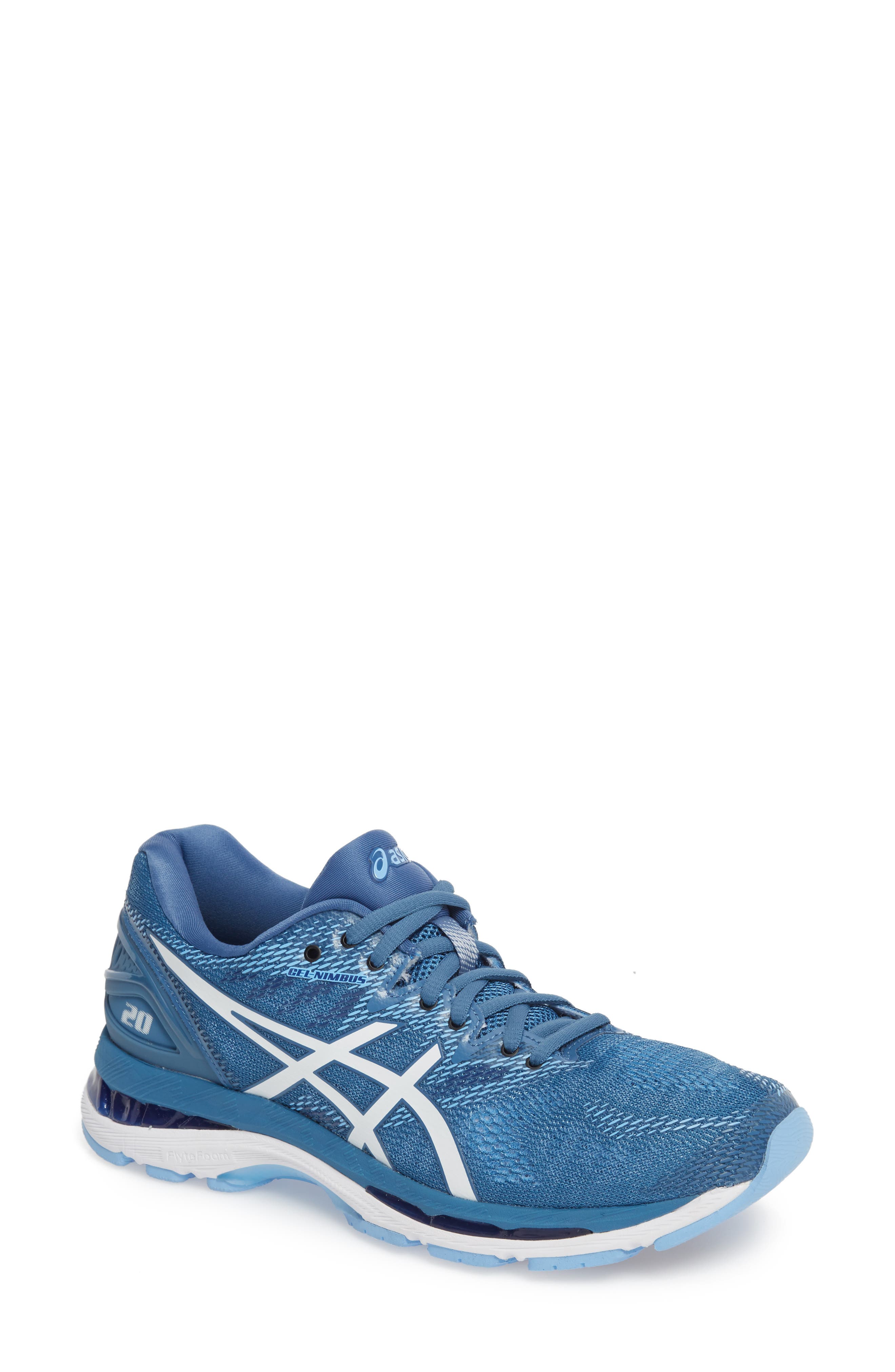 UPC 191497420157 product image for Women's Asics Gel-Nimbus 20 Running Shoe, Size 6 D - Blue | upcitemdb.com