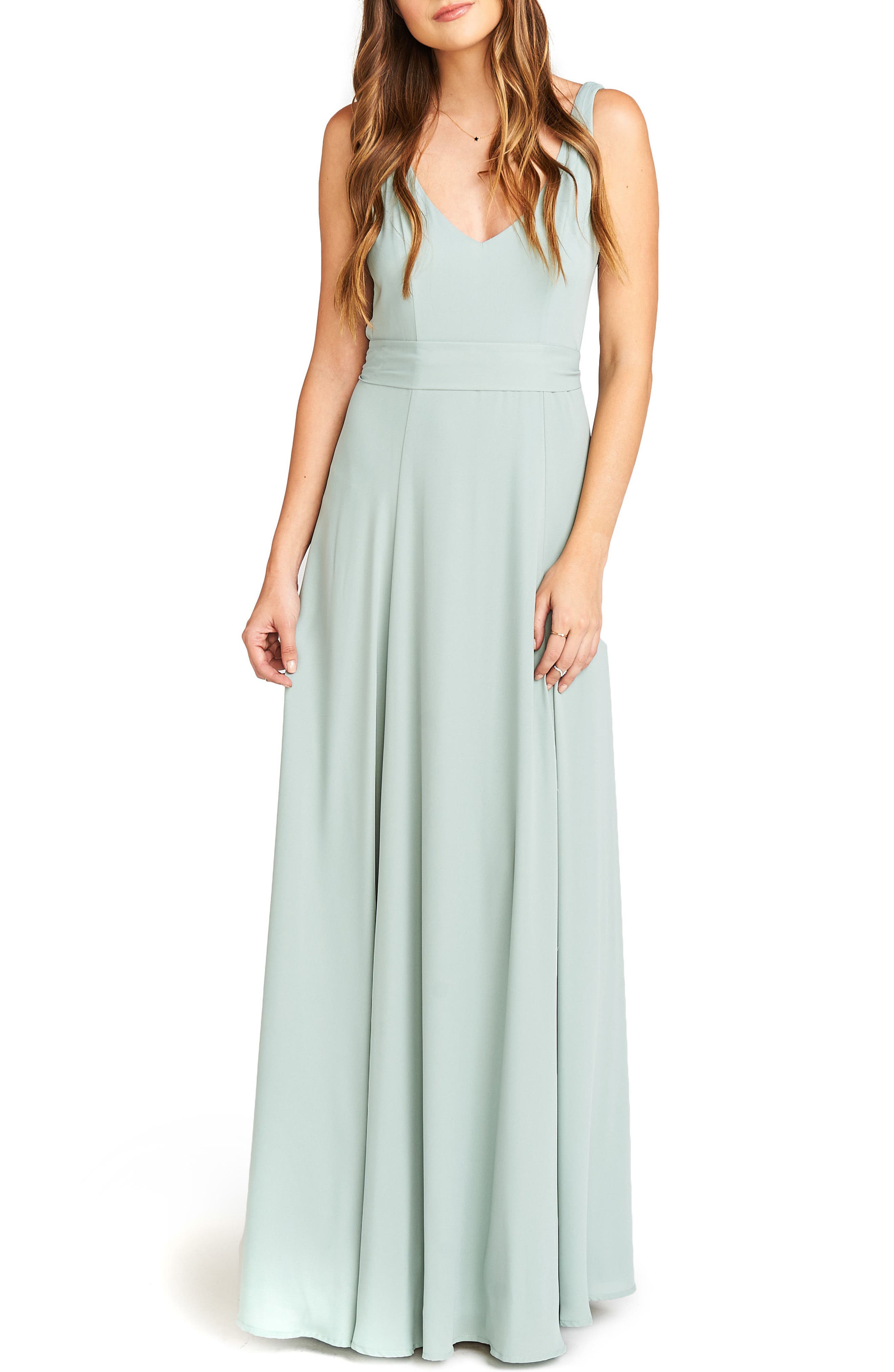 Show Me Your Mumu Jen Maxi Gown, Grey