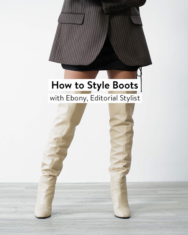 Video about how to style boots
