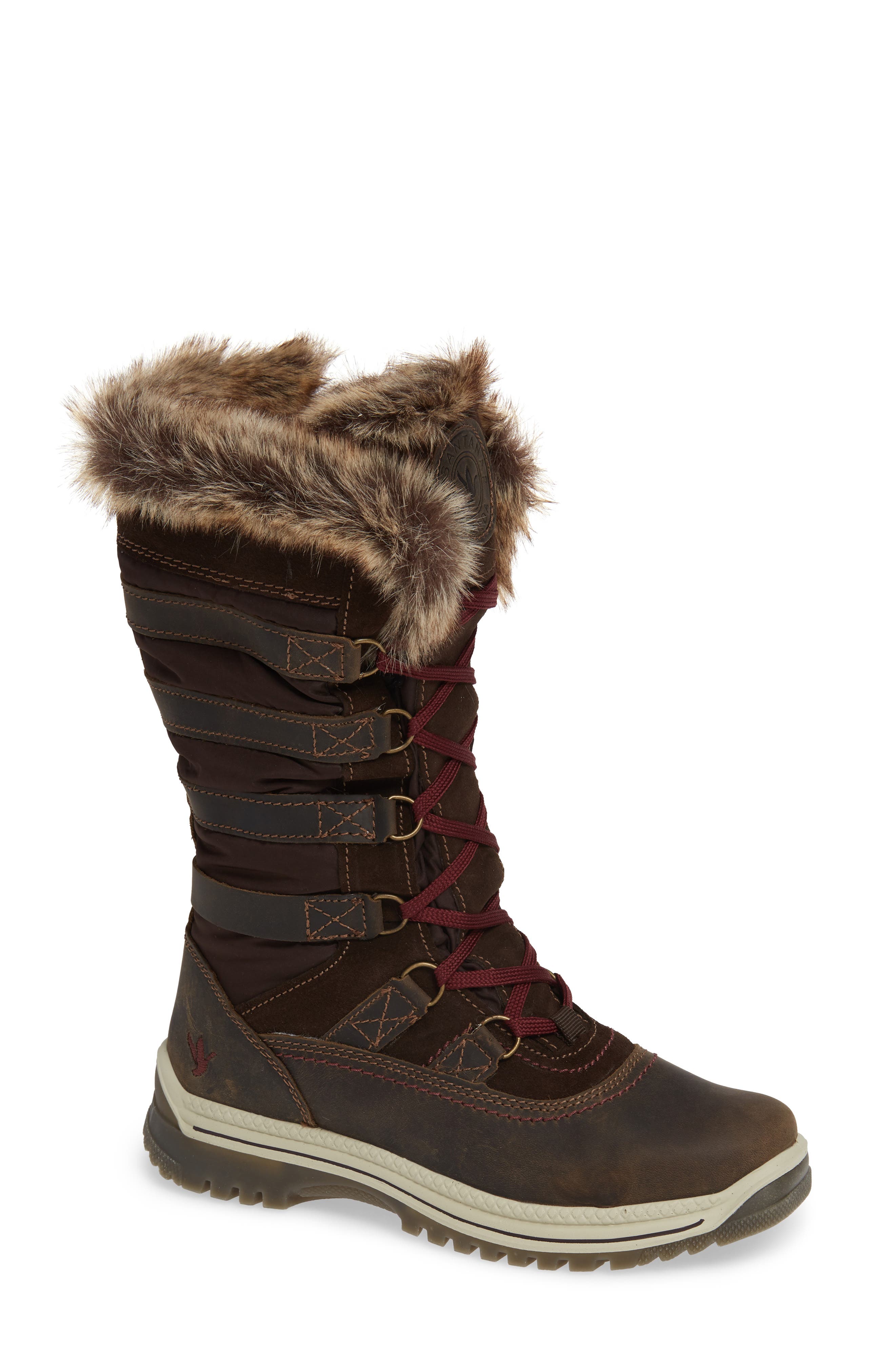 Santana Canada Milani Waterproof Faux Fur Boot, Brown