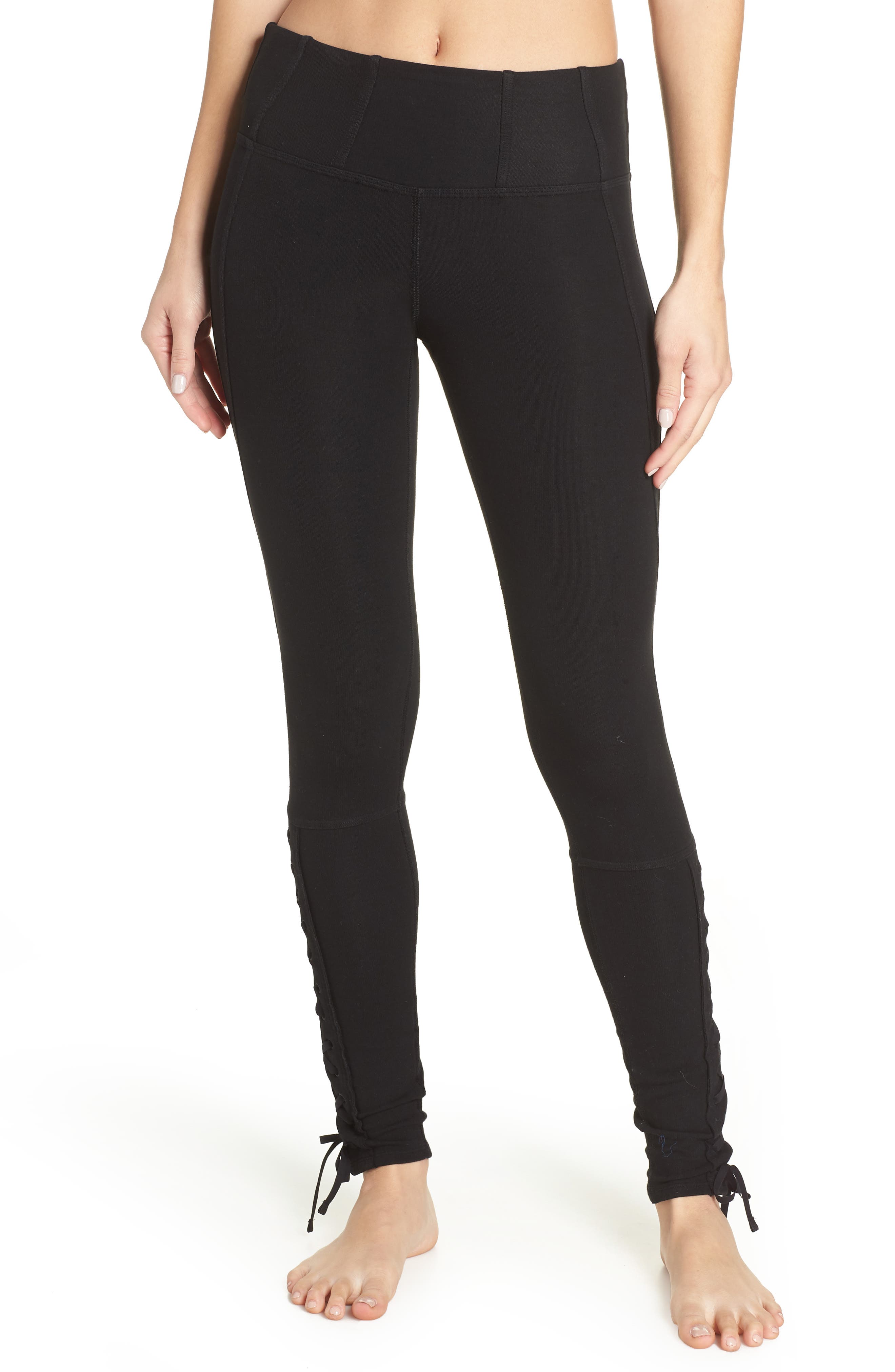 Free People Fp Movement Pixi Lace-Up Leggings, Black
