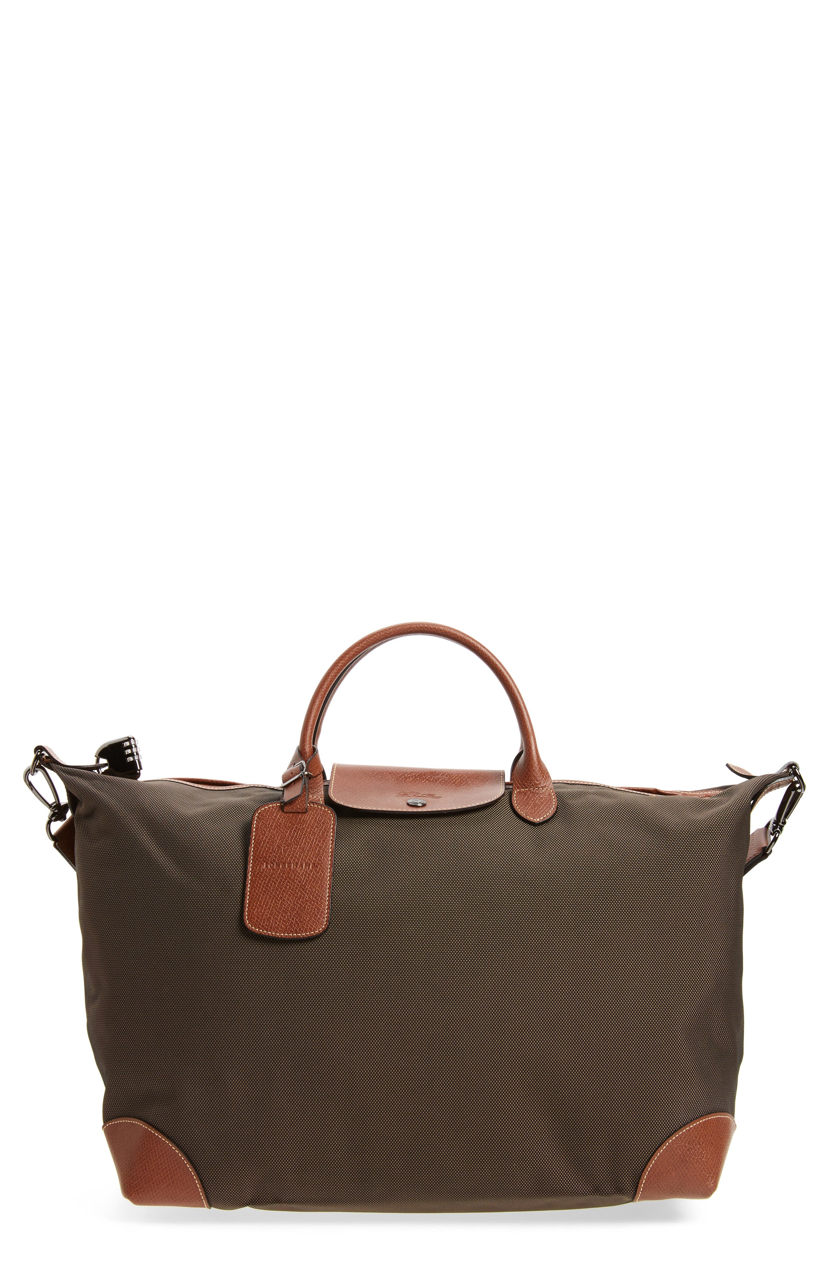 Longchamp Boxford Canvas & Leather Travel Bag Nordstrom