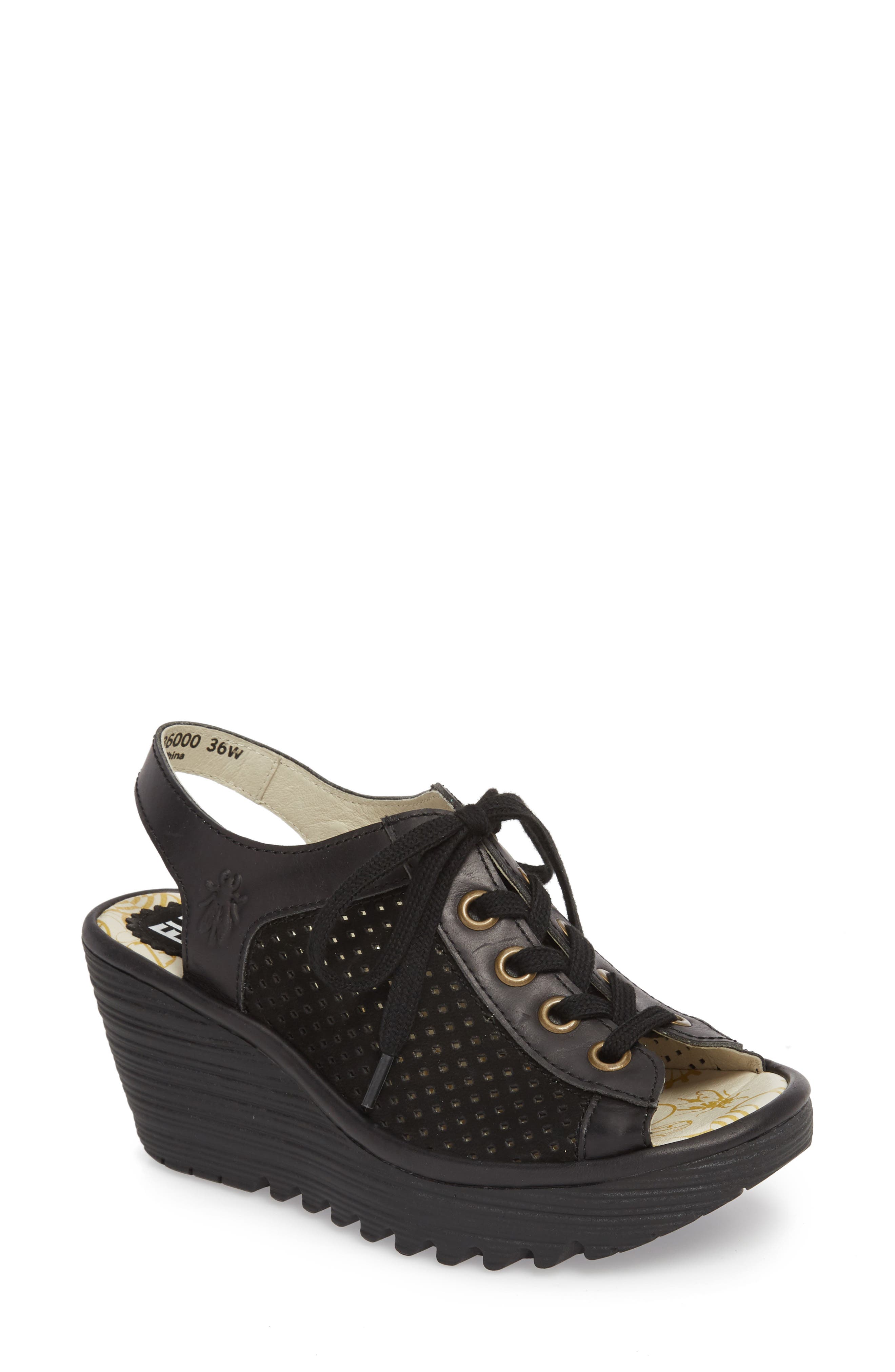 Fly London Yeki Sandal-7- Black