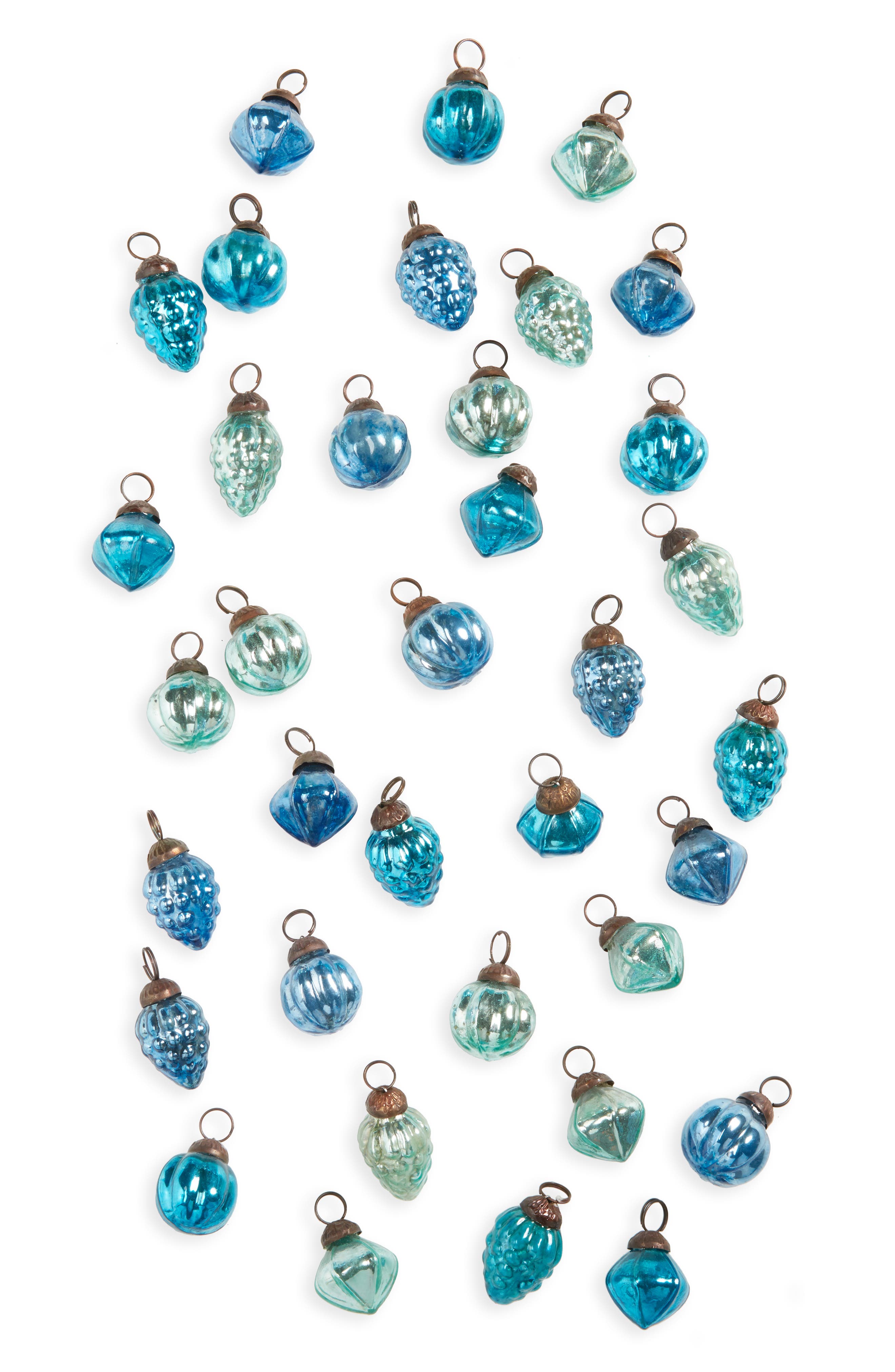 Creative CoOp Set of 36 Mercury Glass Ornaments Nordstrom